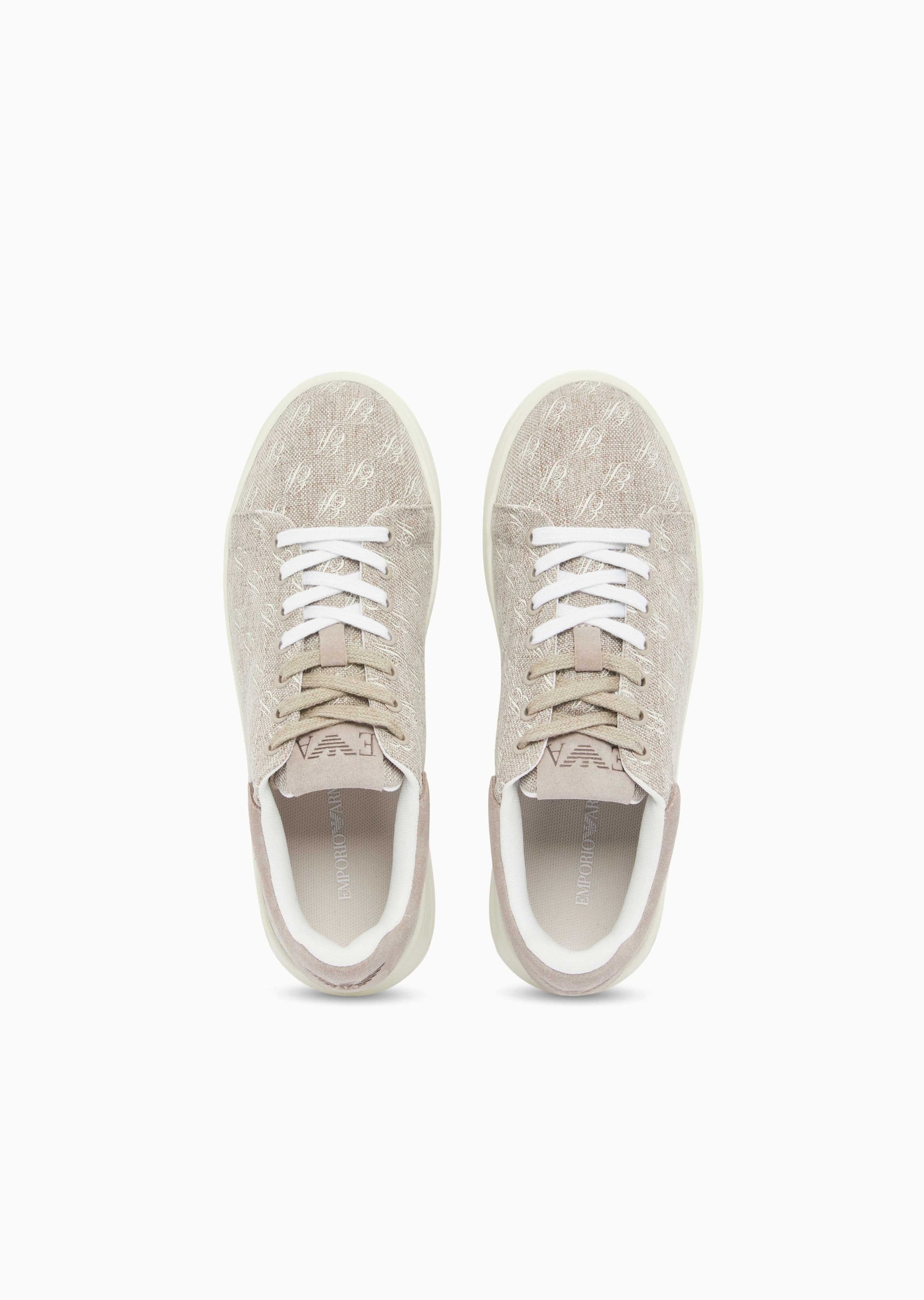 Emporio Armani 女士系带低帮通体徽标休闲时尚运动鞋