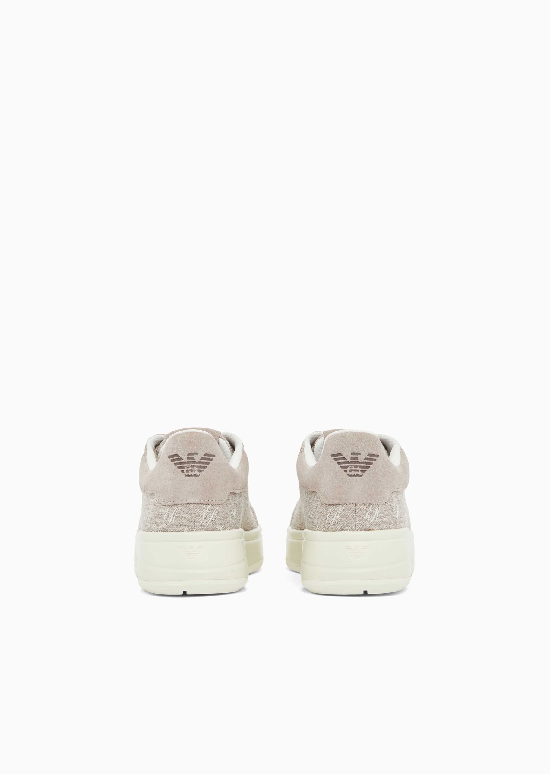 Emporio Armani 女士系带低帮通体徽标休闲时尚运动鞋