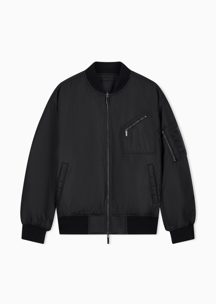 Emporio Armani 男士短款双面穿机能飞行夹克棉服外套