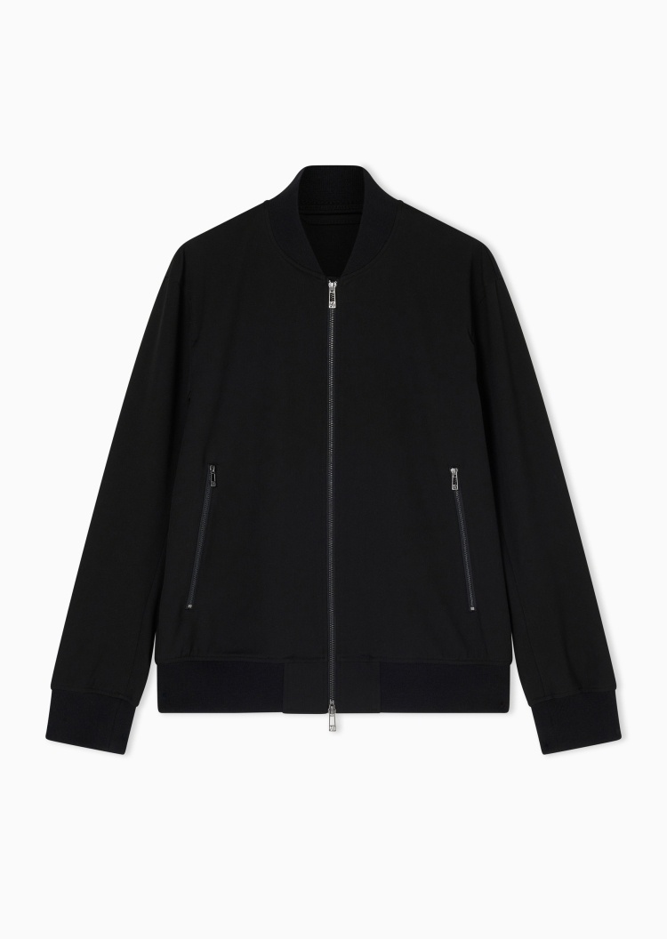 ARMANI EXCHANGE 男士长袖棒球领商务简约教练夹克外套