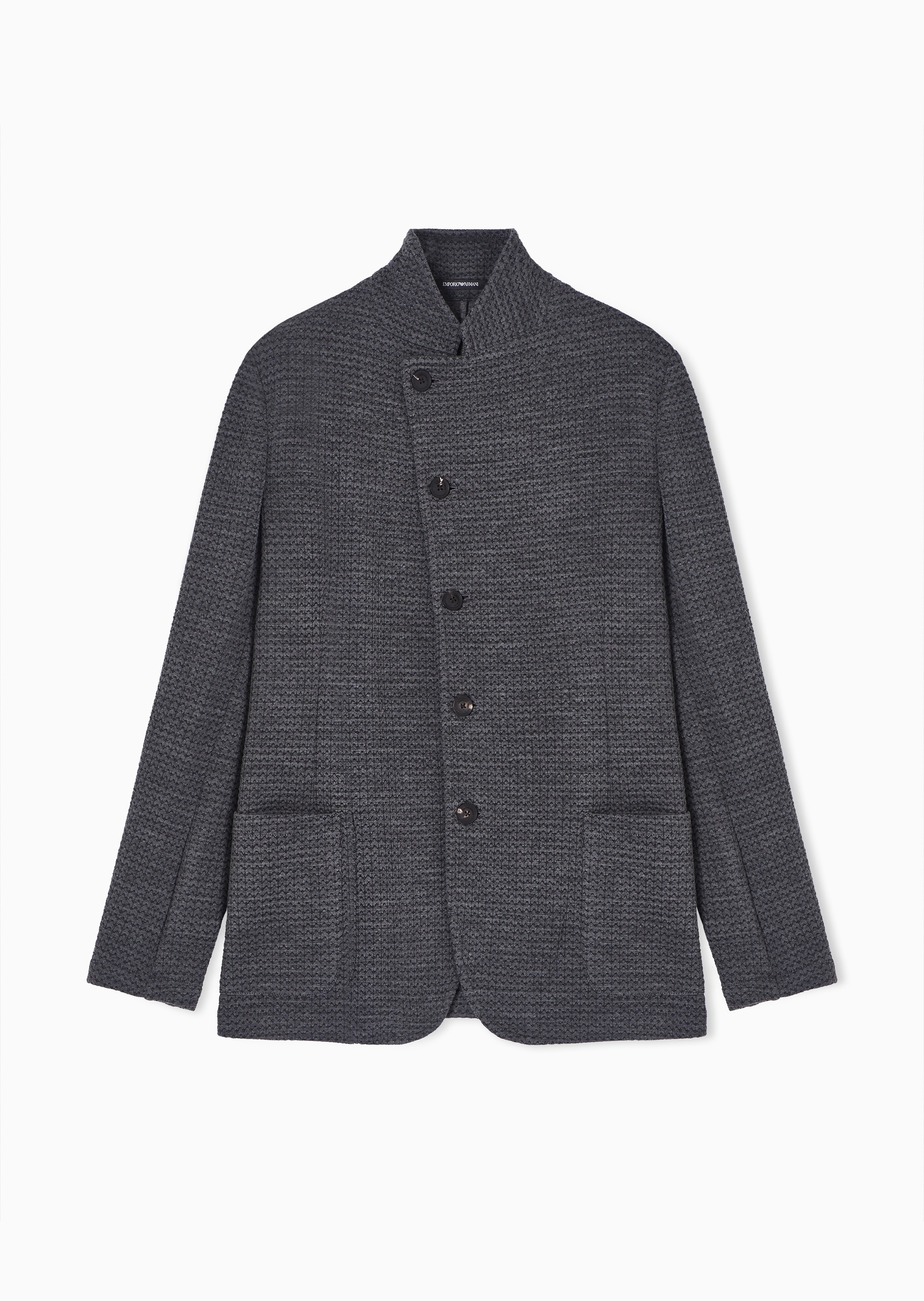 Emporio Armani 男士长袖立领单排扣休闲西装外套