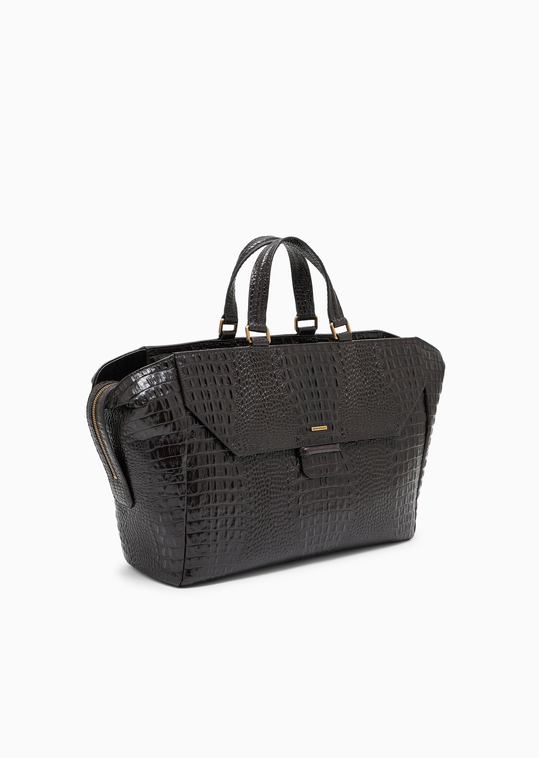 Emporio Armani 易烊千玺同款男士秀场同款牛皮革手提公文包