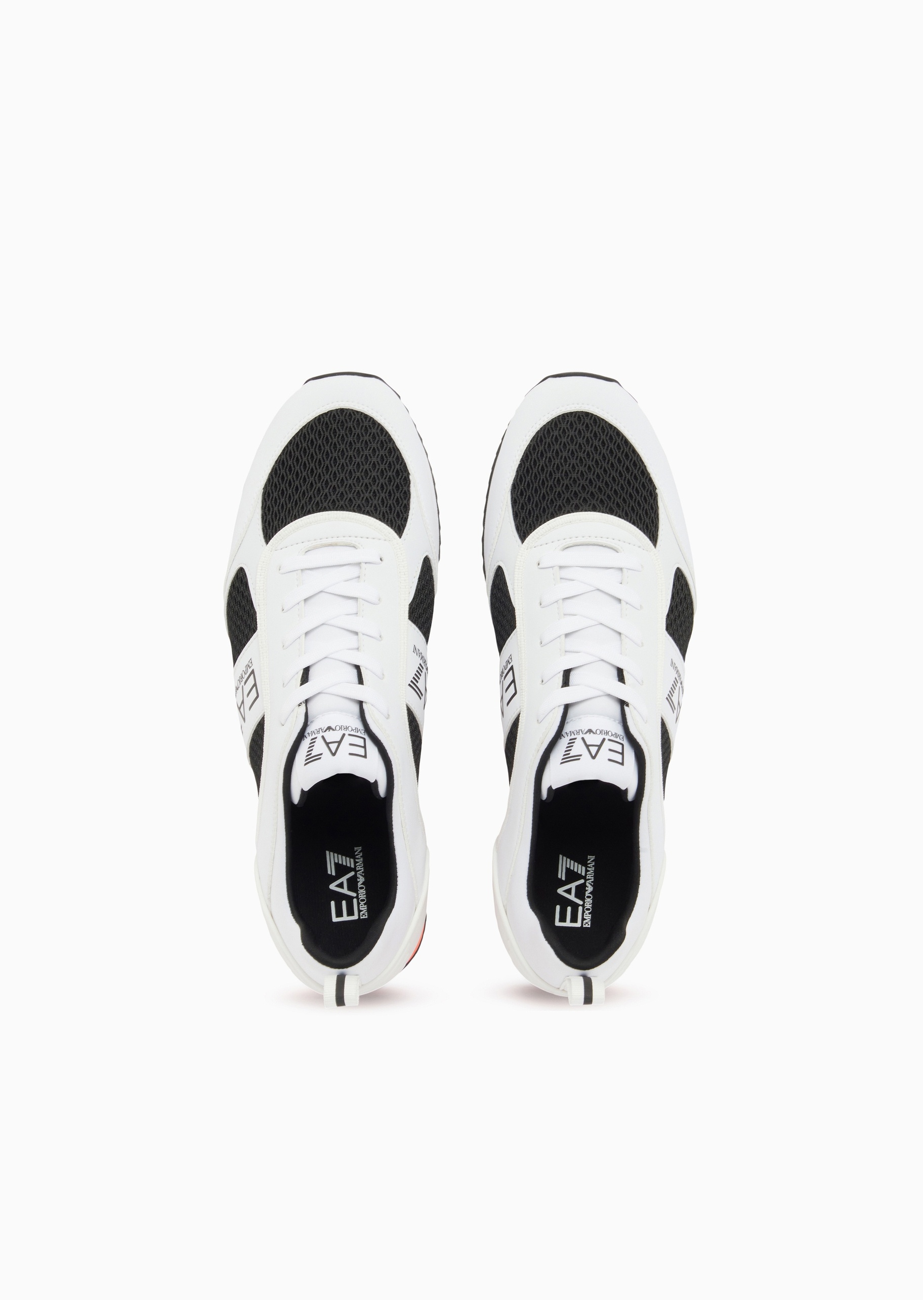 EA7 男女同款系带低帮户外拼接网面运动鞋