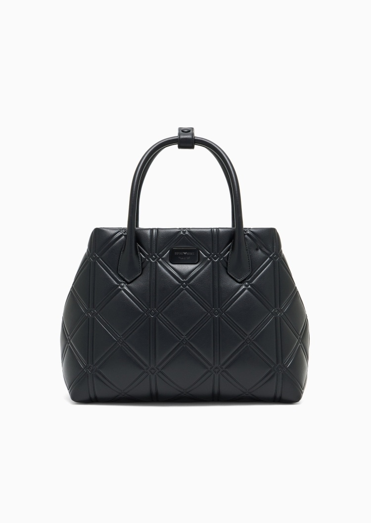 Emporio Armani 女士中号可拆肩带手提斜挎单肩托特包