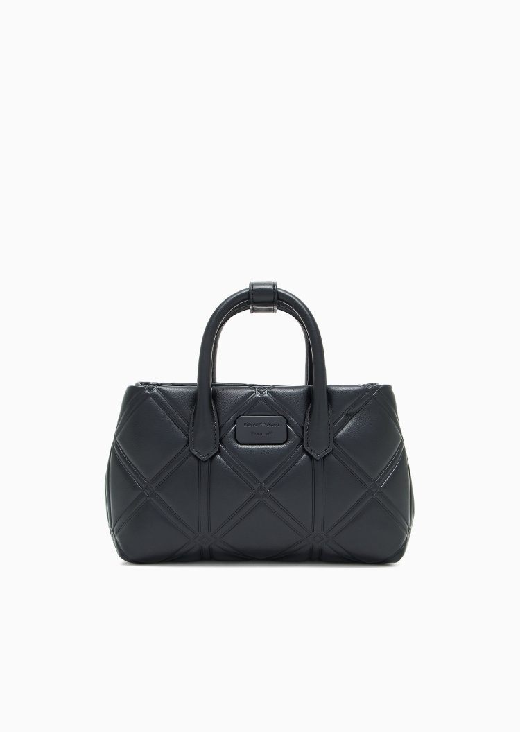 Emporio Armani 女士小号可拆肩带手提斜挎单肩托特包