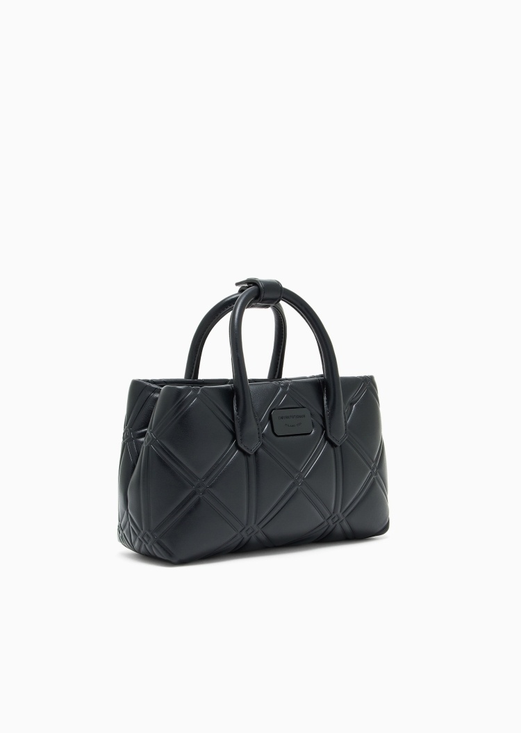 Emporio Armani 女士小号可拆肩带手提斜挎单肩托特包