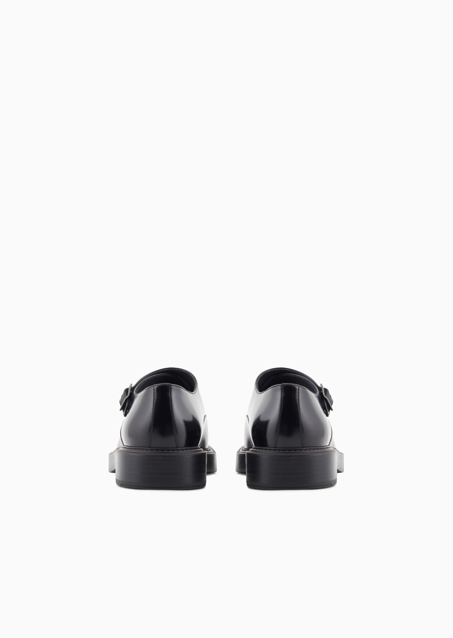 Emporio Armani 男士牛皮商务通勤休闲布洛克孟克鞋