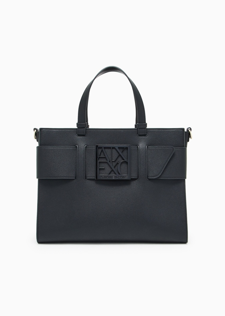 ARMANI EXCHANGE 女士拉链商务休闲手提斜挎托特包
