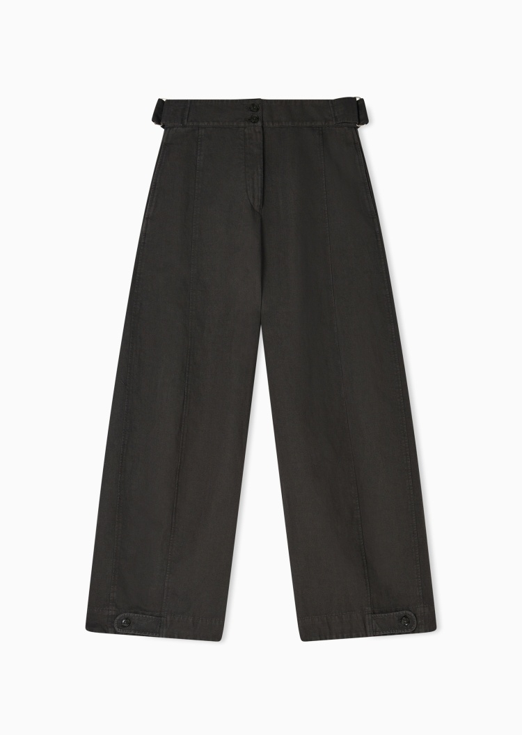 Emporio Armani 女士秀场同款宽松阔腿复古休闲裤