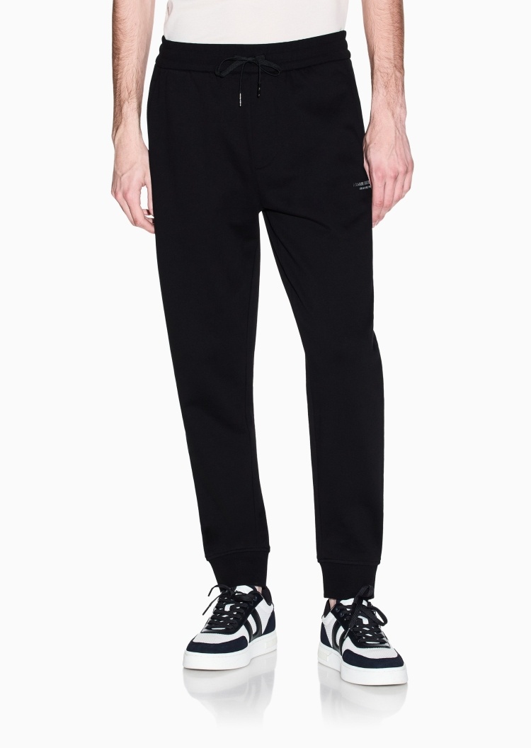 ARMANI EXCHANGE 男士纯棉宽松重磅休闲运动卫裤长裤
