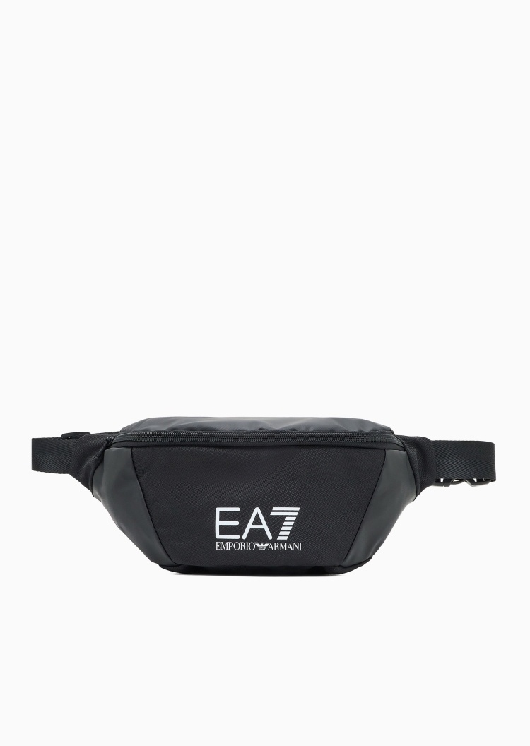 EA7 男女同款拉链可调节肩带通勤单肩斜挎包