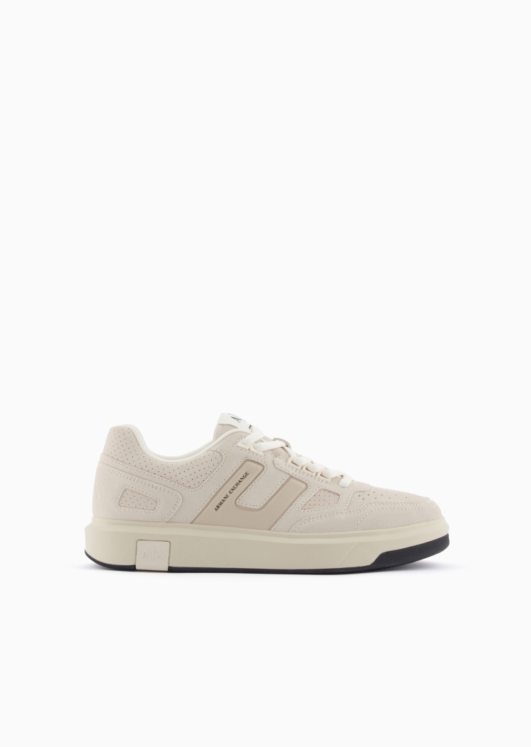 ARMANI EXCHANGE 男士系带低帮穿孔休闲板鞋运动鞋