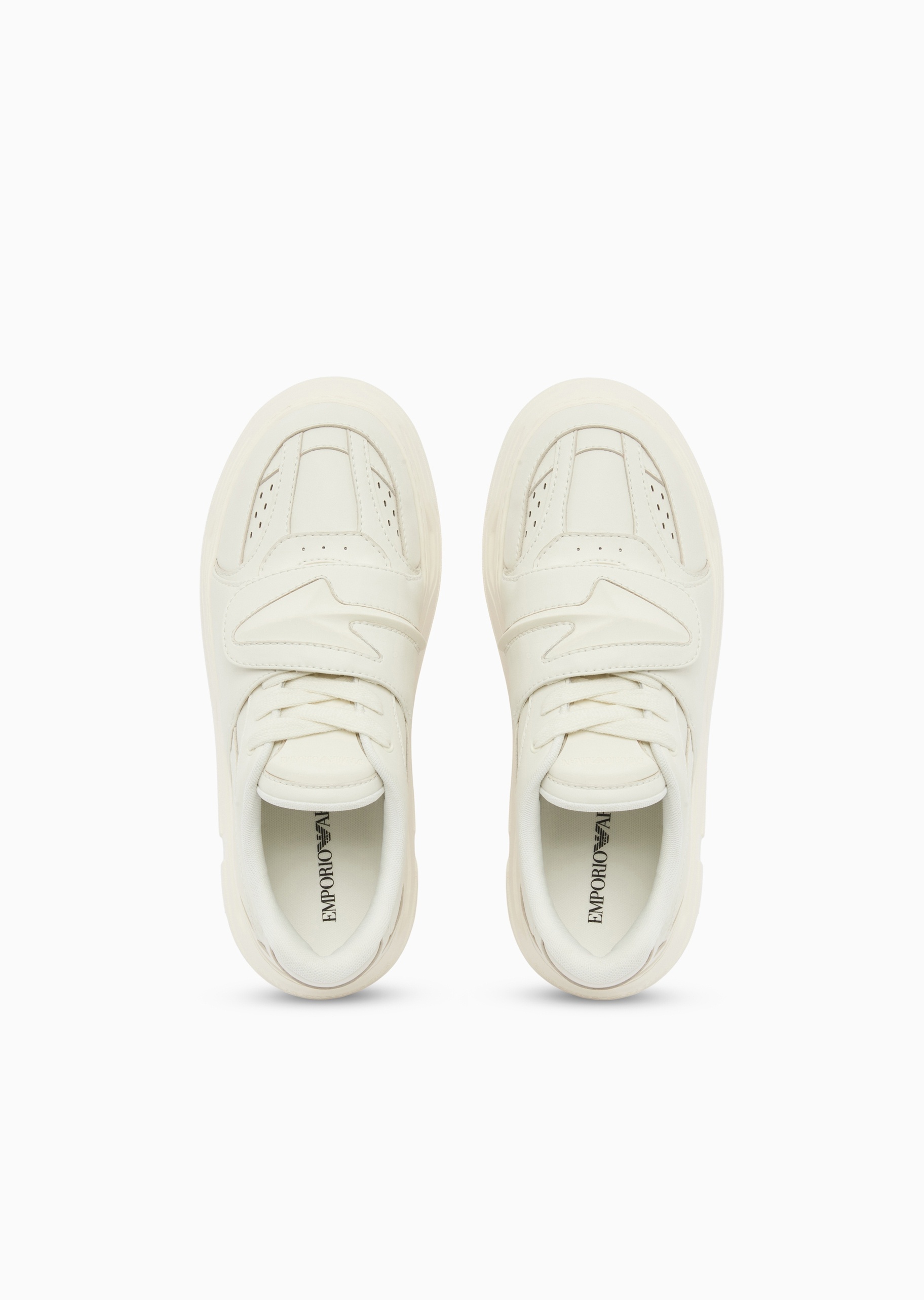 Emporio Armani 男士系带低帮拼接休闲时尚运动鞋