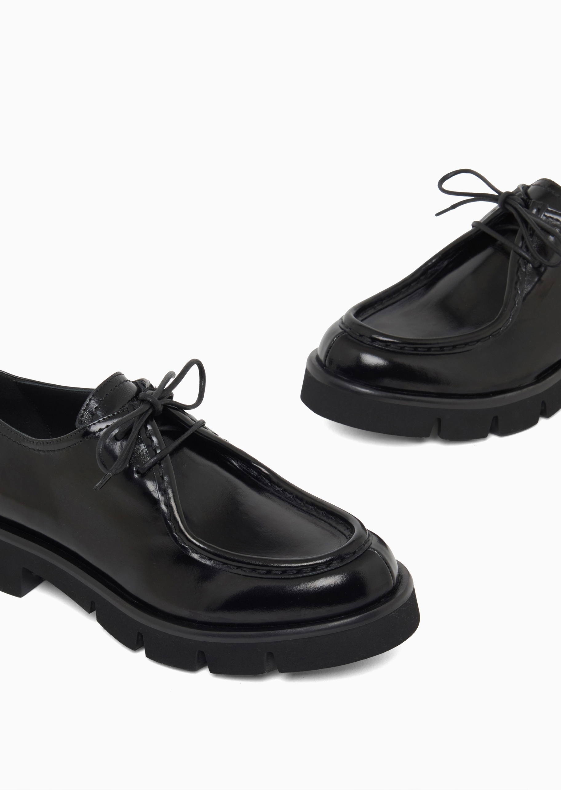 Emporio Armani 女士牛毛皮低帮商务休闲时尚系带鞋