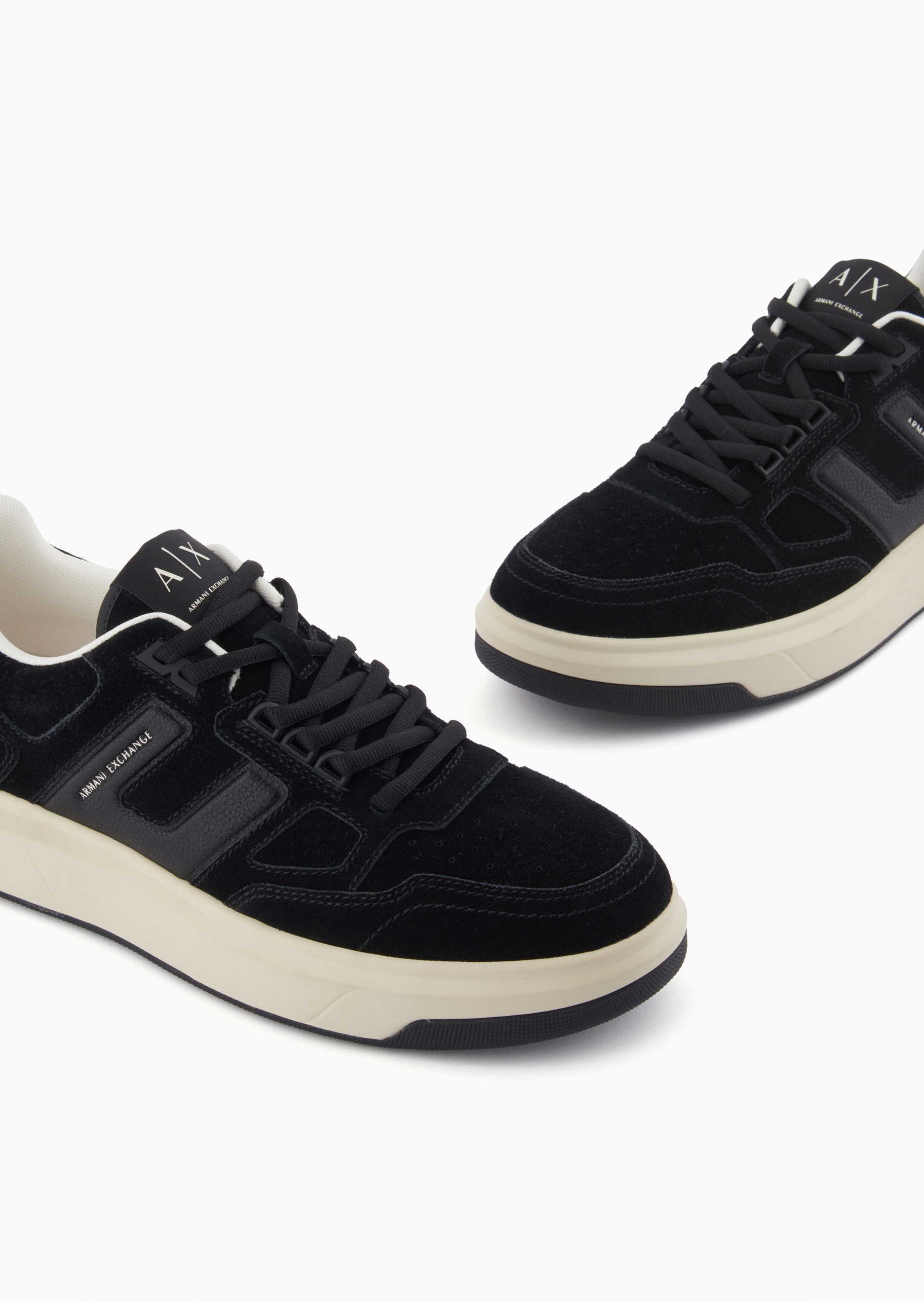 ARMANI EXCHANGE 男士系带低帮穿孔休闲板鞋运动鞋