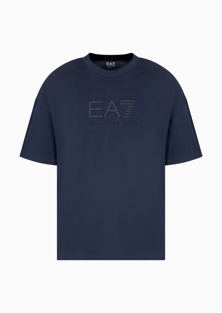 EA7 男士全棉宽松短袖圆领健身训练T恤