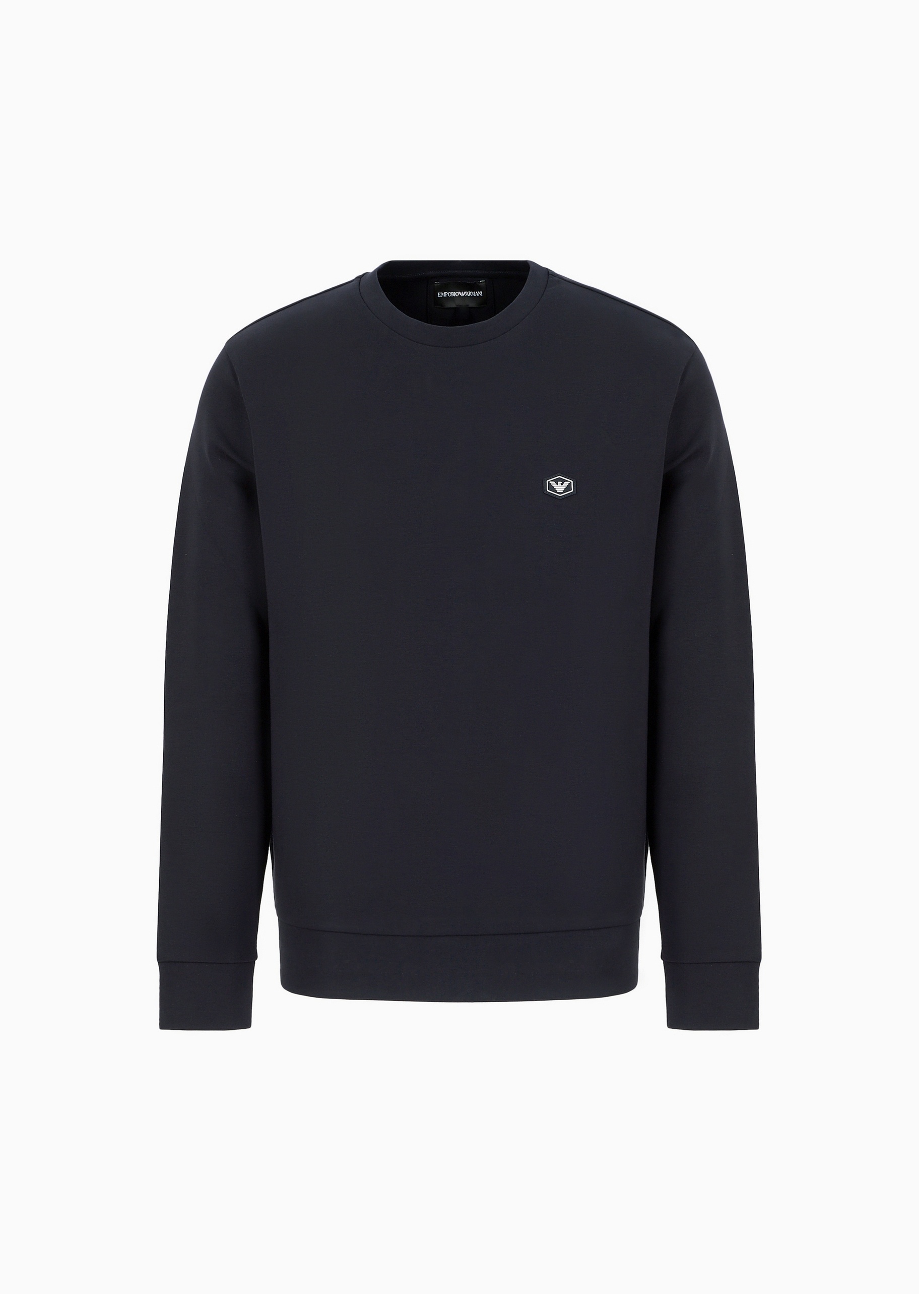 Emporio Armani 男女同款套头圆领合身落肩商务休闲卫衣