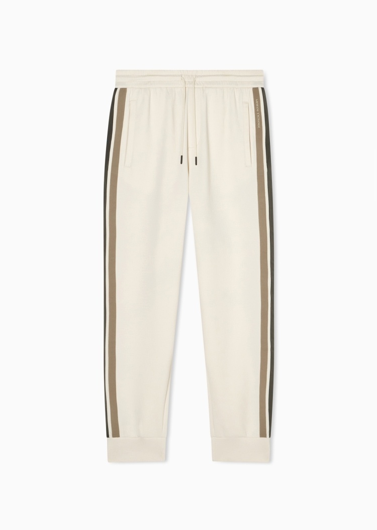 ARMANI EXCHANGE 男士锥形宽松条纹休闲运动卫裤