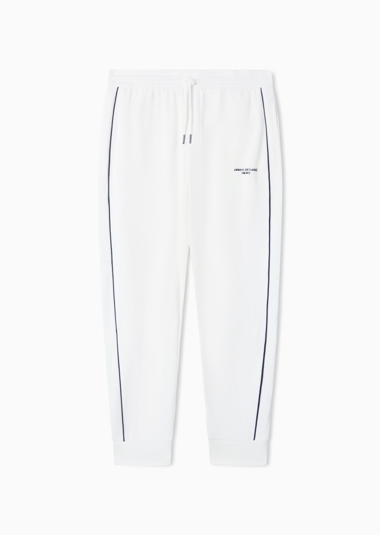 ARMANI EXCHANGE 男士锥形条纹运动纯棉休闲卫裤