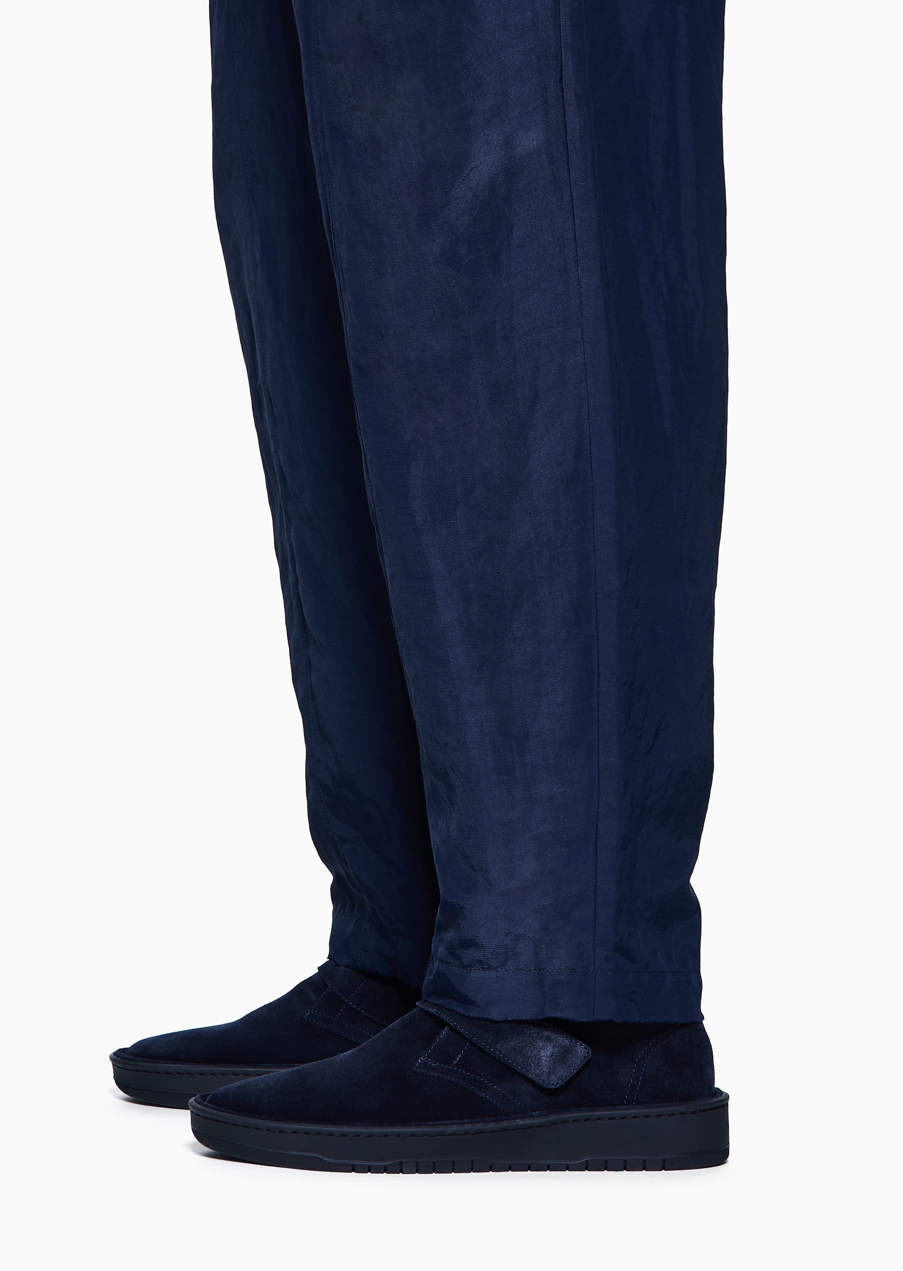 Giorgio Armani 男士绒面革低帮平底休闲简约懒人鞋