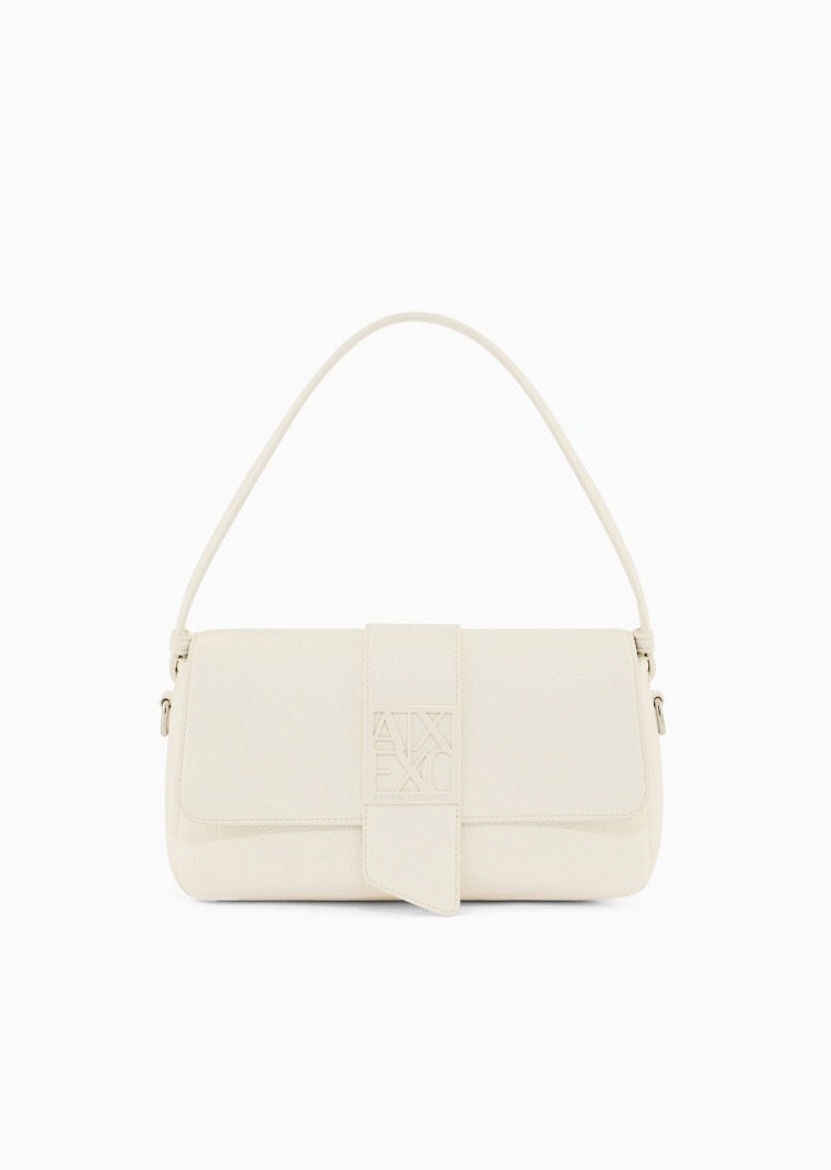 ARMANI EXCHANGE 女士翻盖梯形可拆肩带手提单肩斜挎包