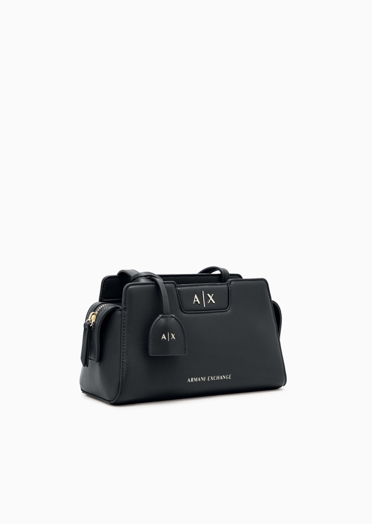 ARMANI EXCHANGE 女士拉链梯形针扣调节肩带休闲单肩斜挎包