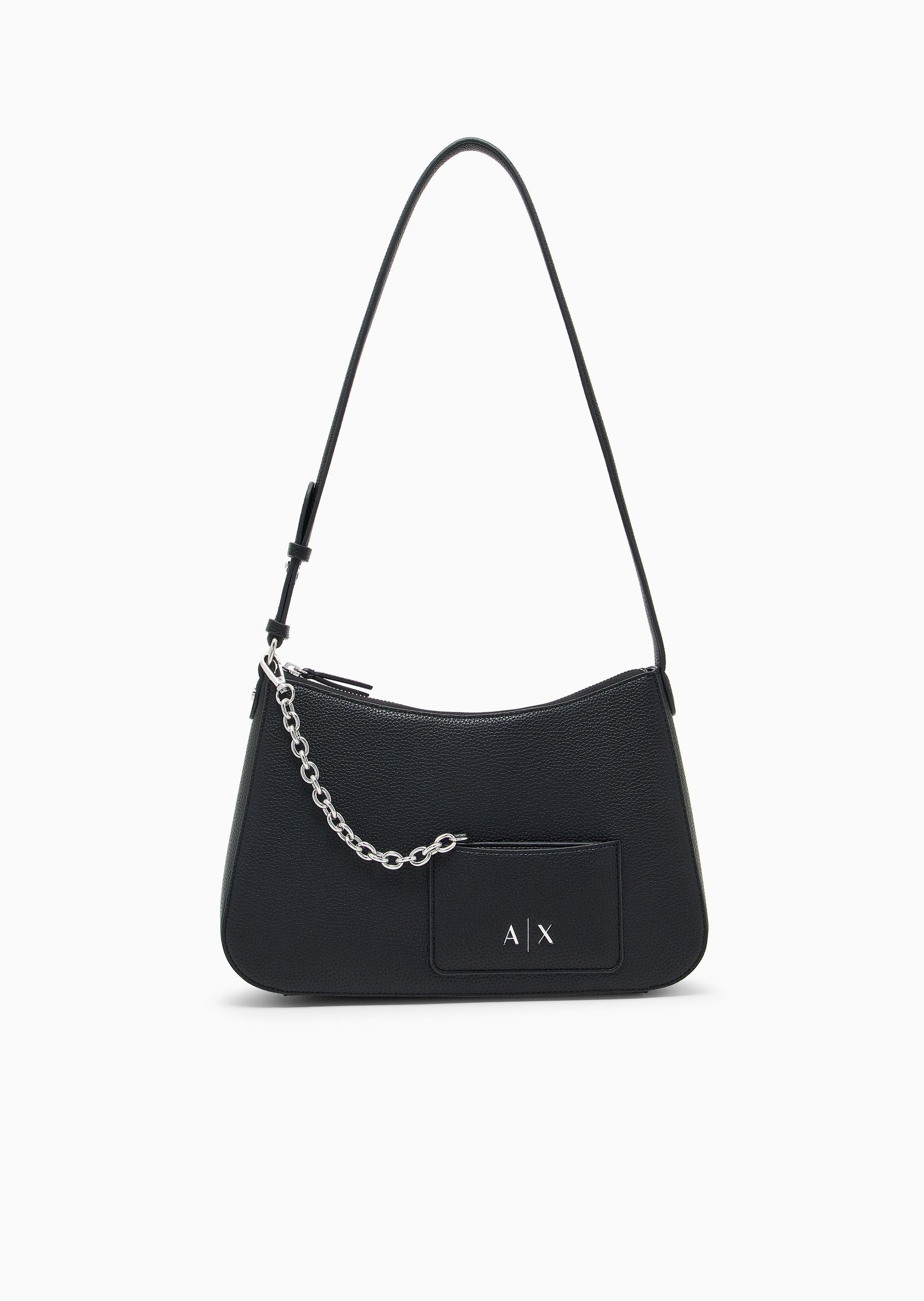 ARMANI EXCHANGE 女士拉链Hobo可调节商务通勤中号单肩包