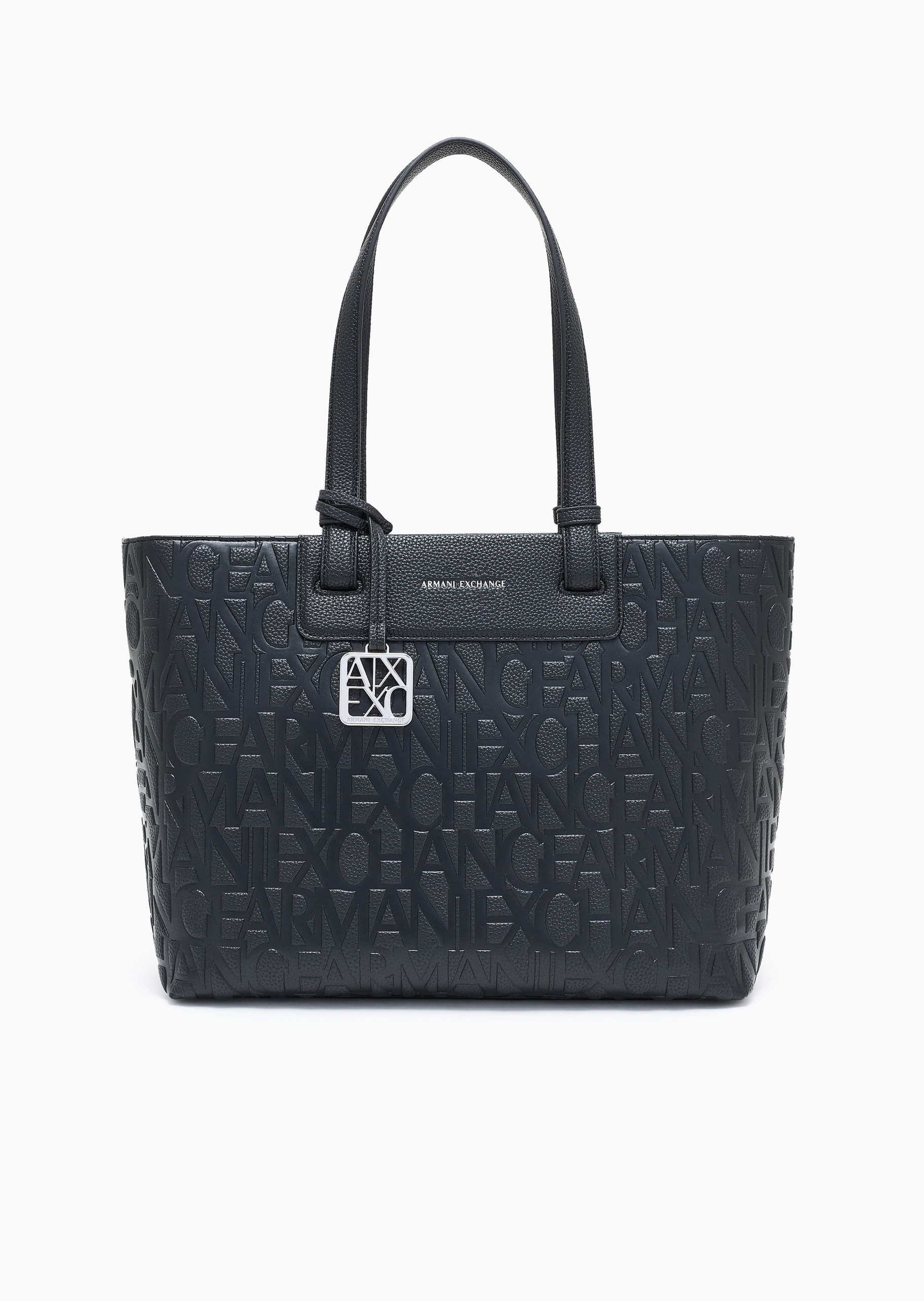 ARMANI EXCHANGE 女士拉链压花商务通勤手提单肩托特包