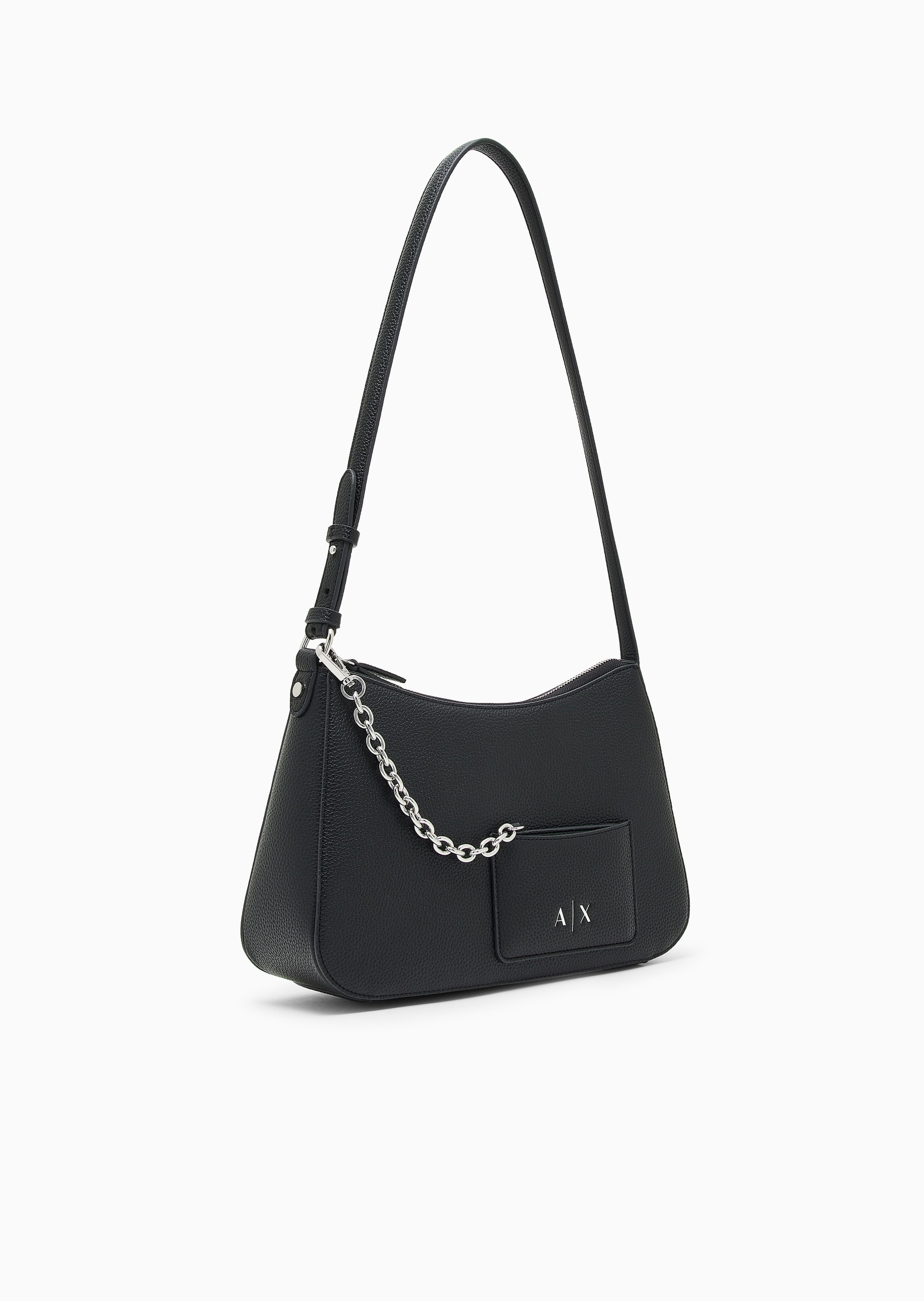 ARMANI EXCHANGE 女士拉链Hobo可调节商务通勤中号单肩包