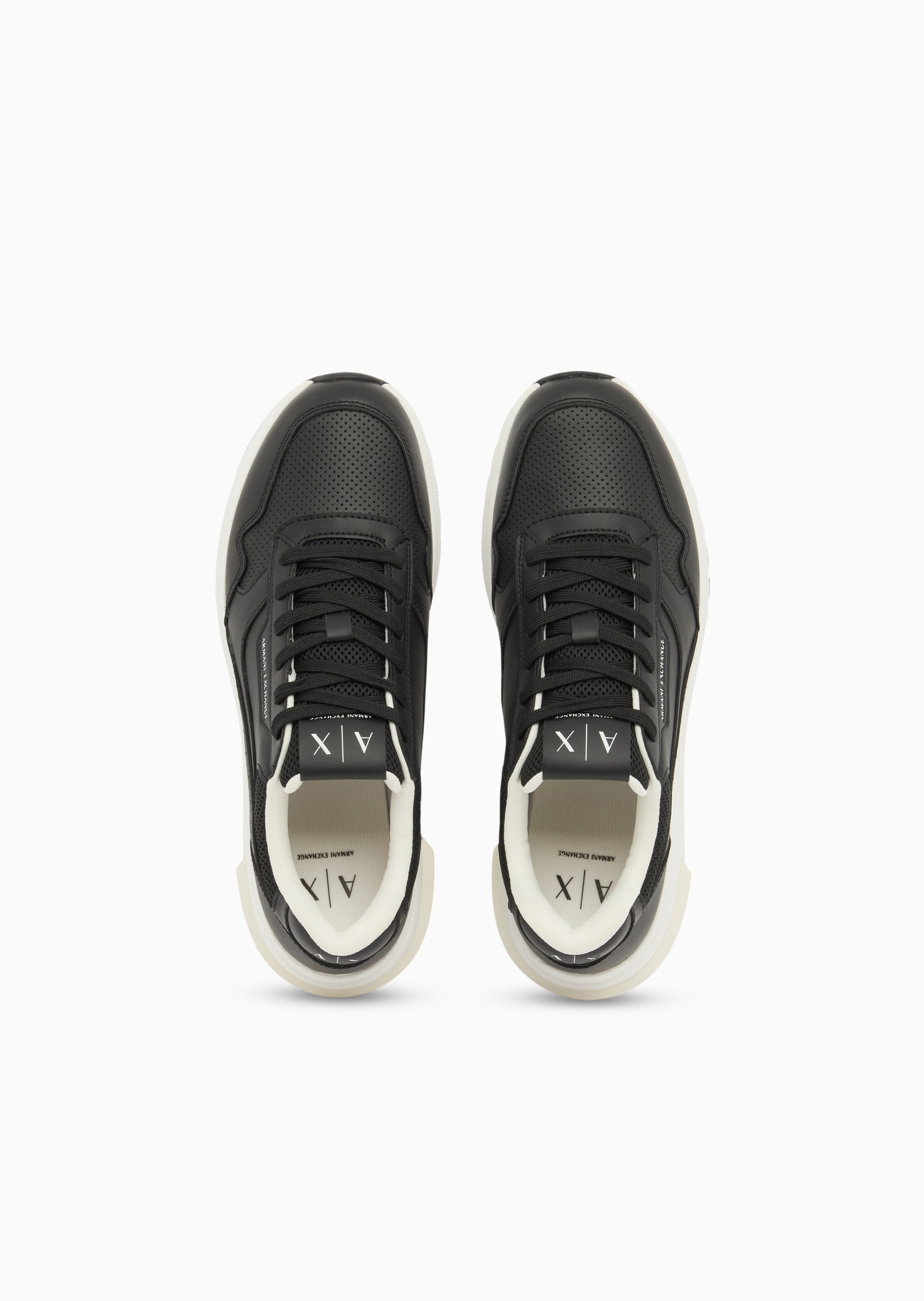 ARMANI EXCHANGE 男士系带低帮穿孔休闲时尚运动鞋