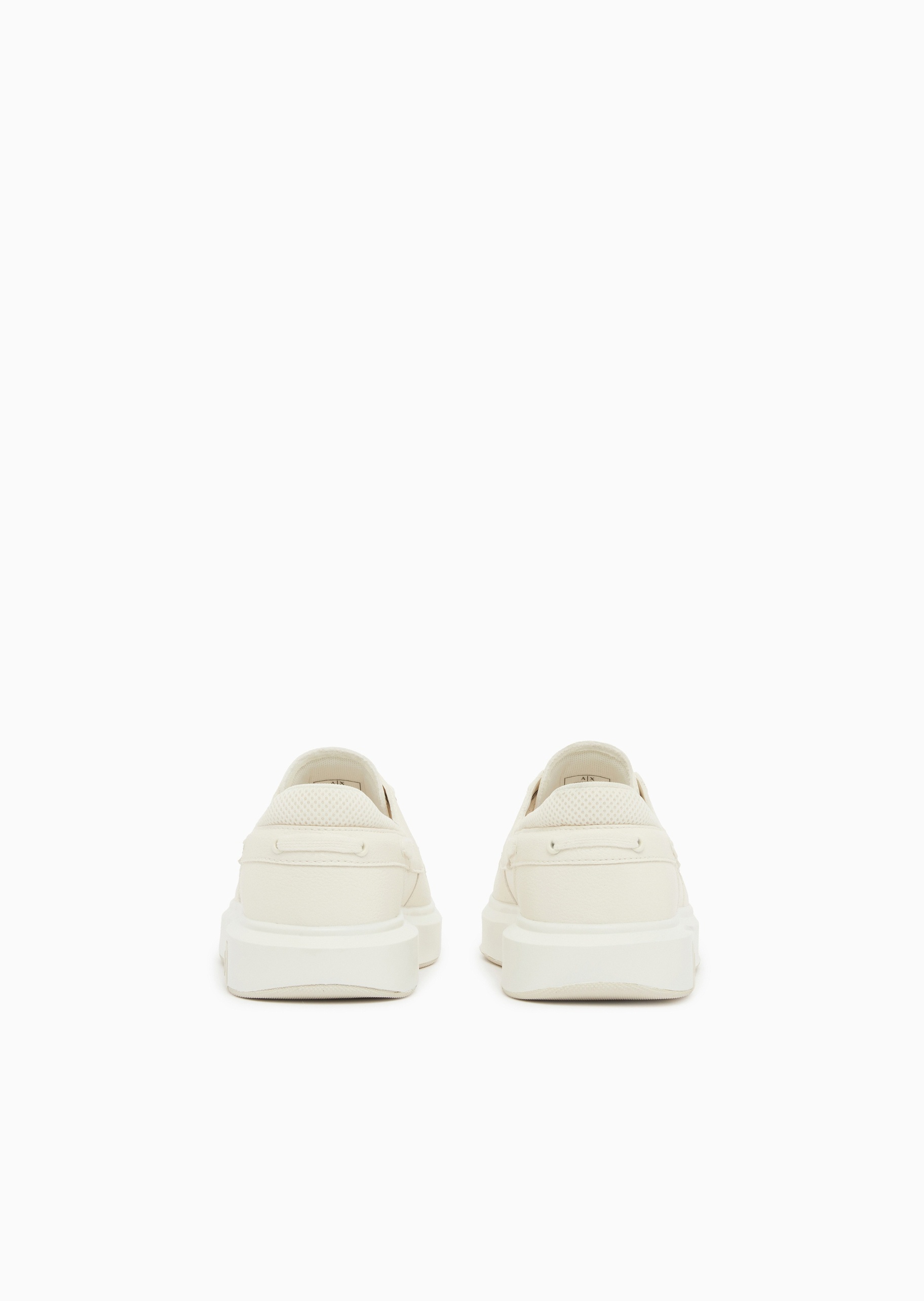 ARMANI EXCHANGE 男士系带低帮穿孔字母标识休闲运动鞋