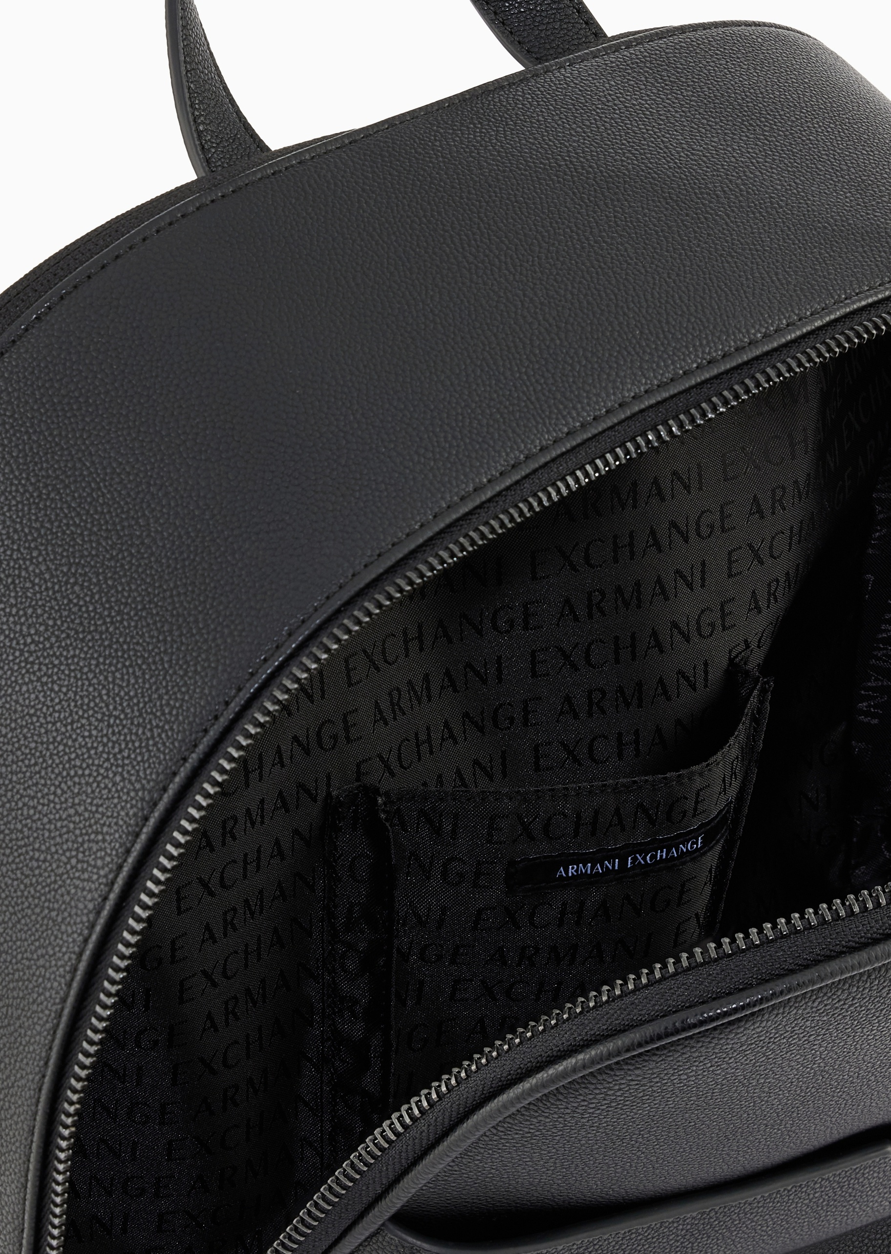 ARMANI EXCHANGE 男士拉链长方形可调节商务通勤手提双肩包