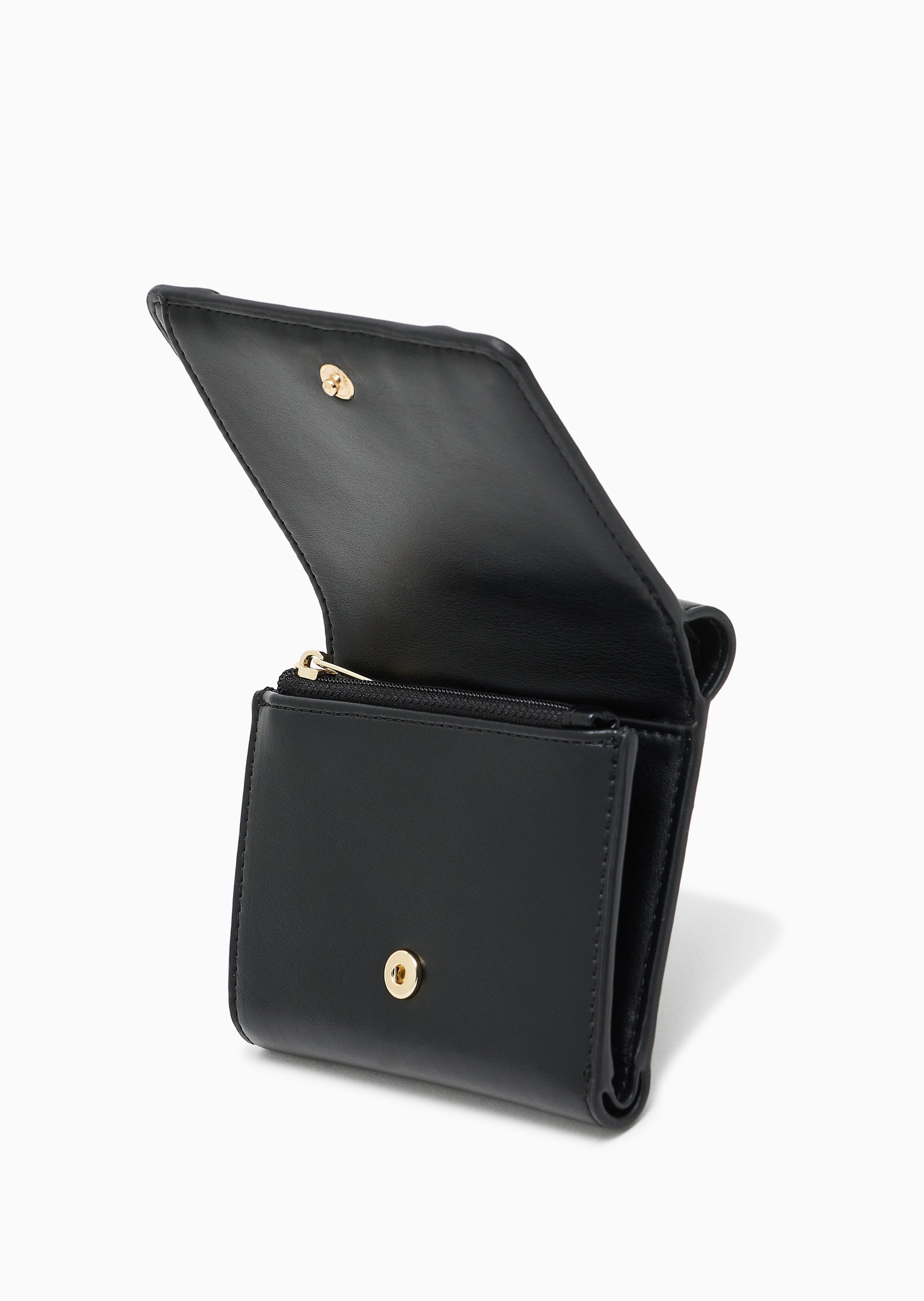 ARMANI EXCHANGE 女士按扣三折短款拉链内袋多卡位手拿钱包