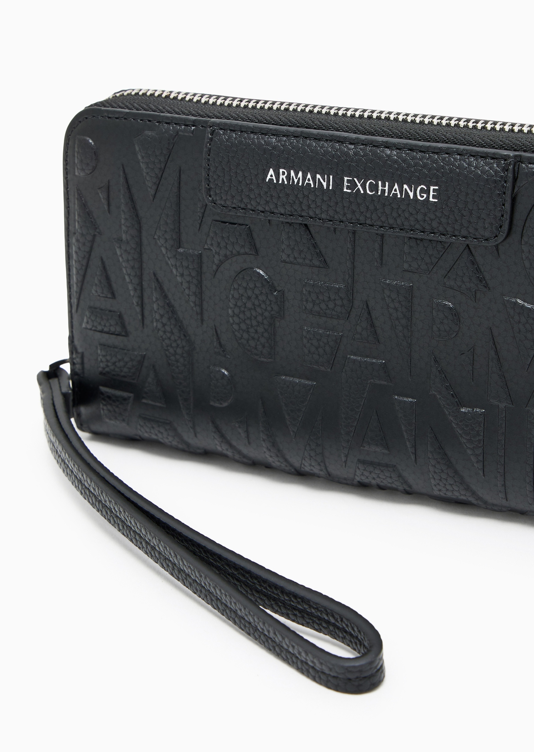 ARMANI EXCHANGE 女士拉链长款长方形风琴式多卡位手拿钱包
