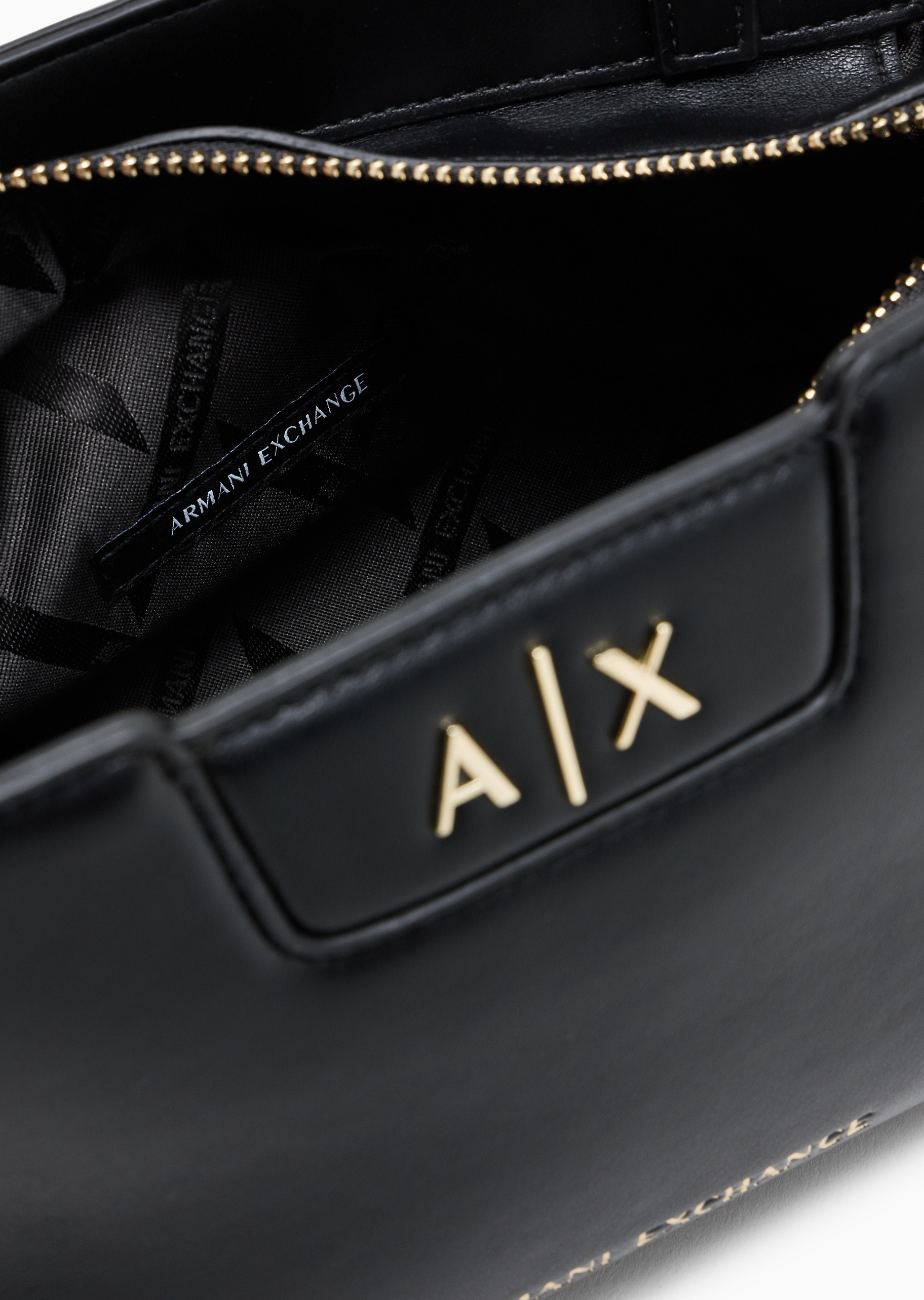 ARMANI EXCHANGE 女士拉链梯形针扣调节肩带休闲单肩斜挎包