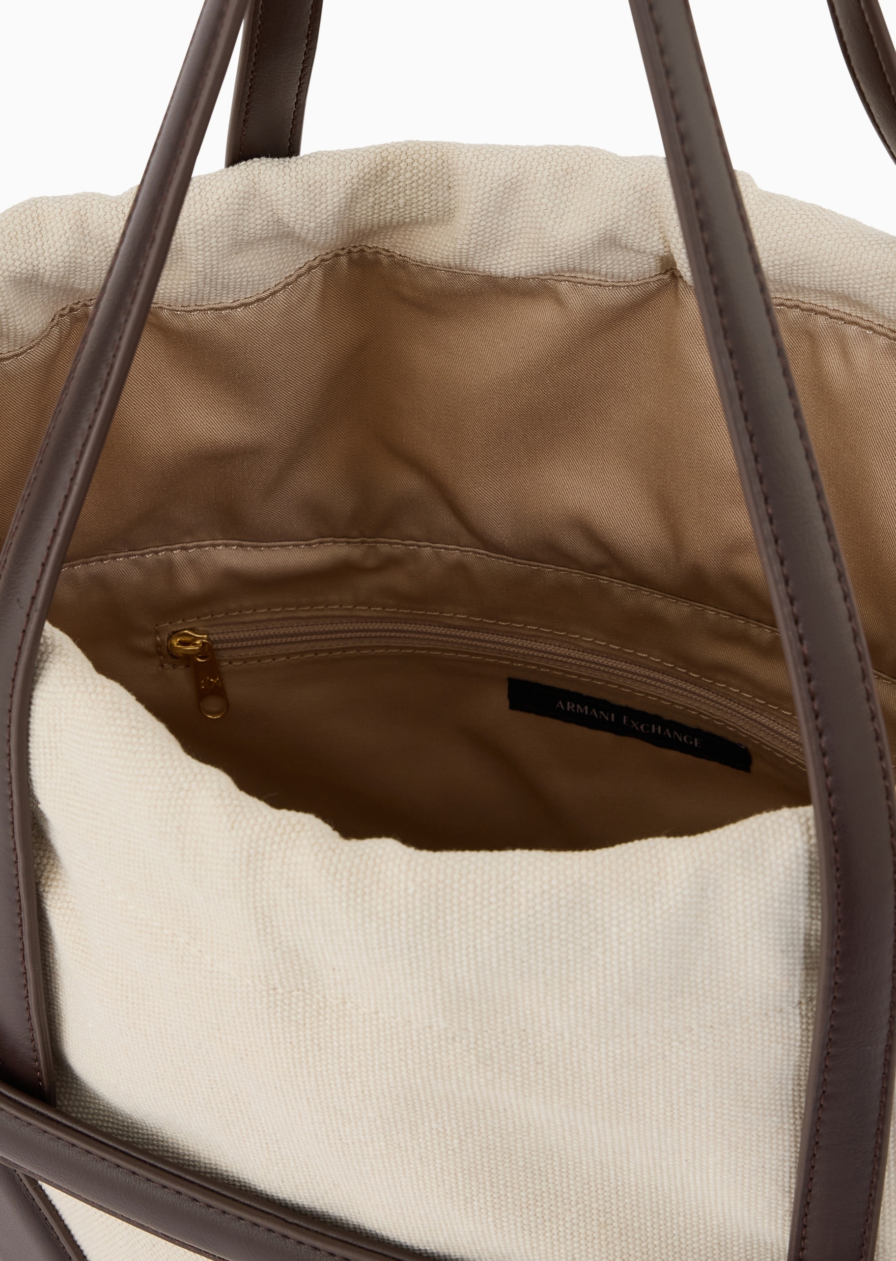 ARMANI EXCHANGE 女士中号抽绳水桶形通勤单肩托特包