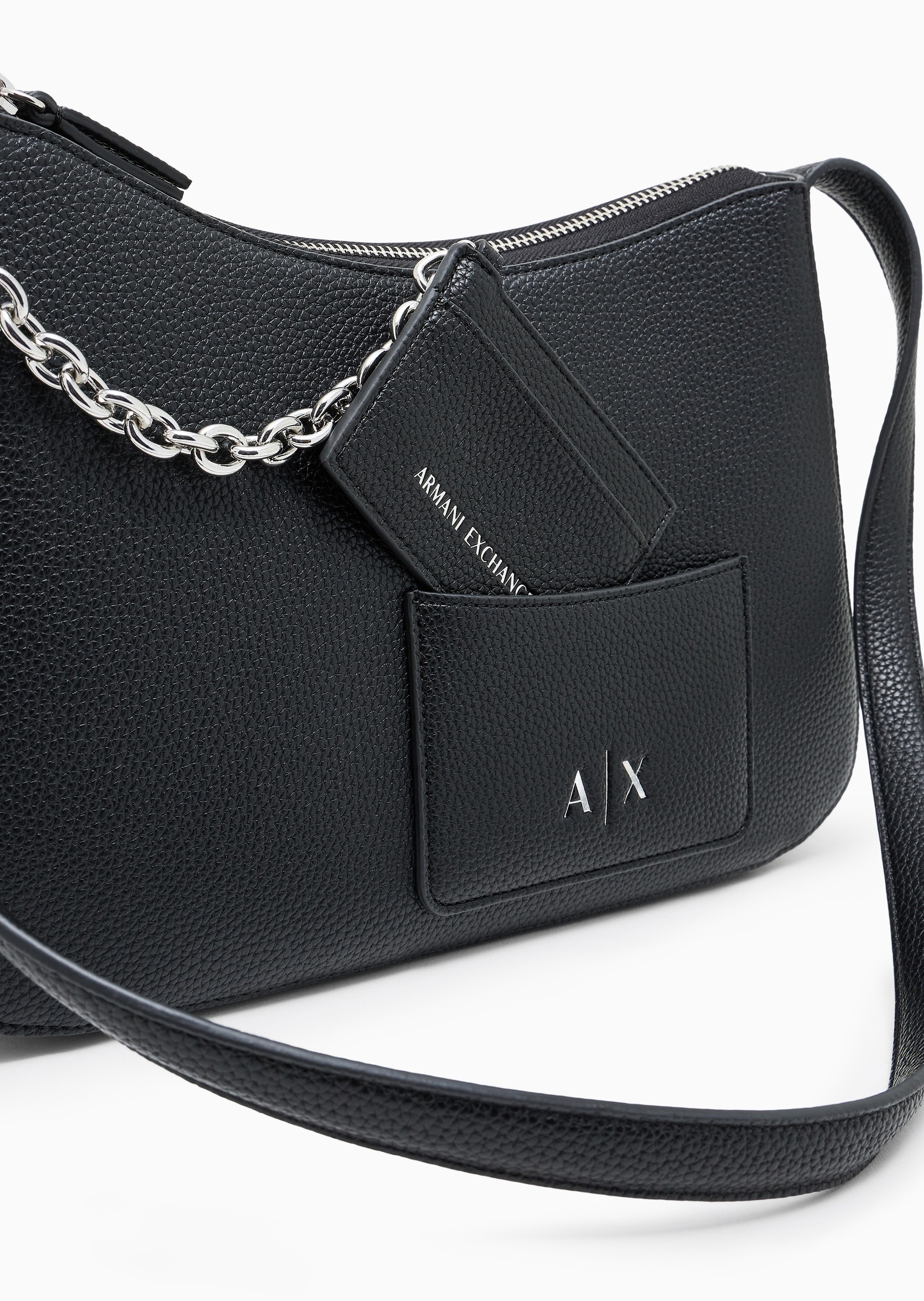 ARMANI EXCHANGE 女士拉链Hobo可调节商务通勤中号单肩包