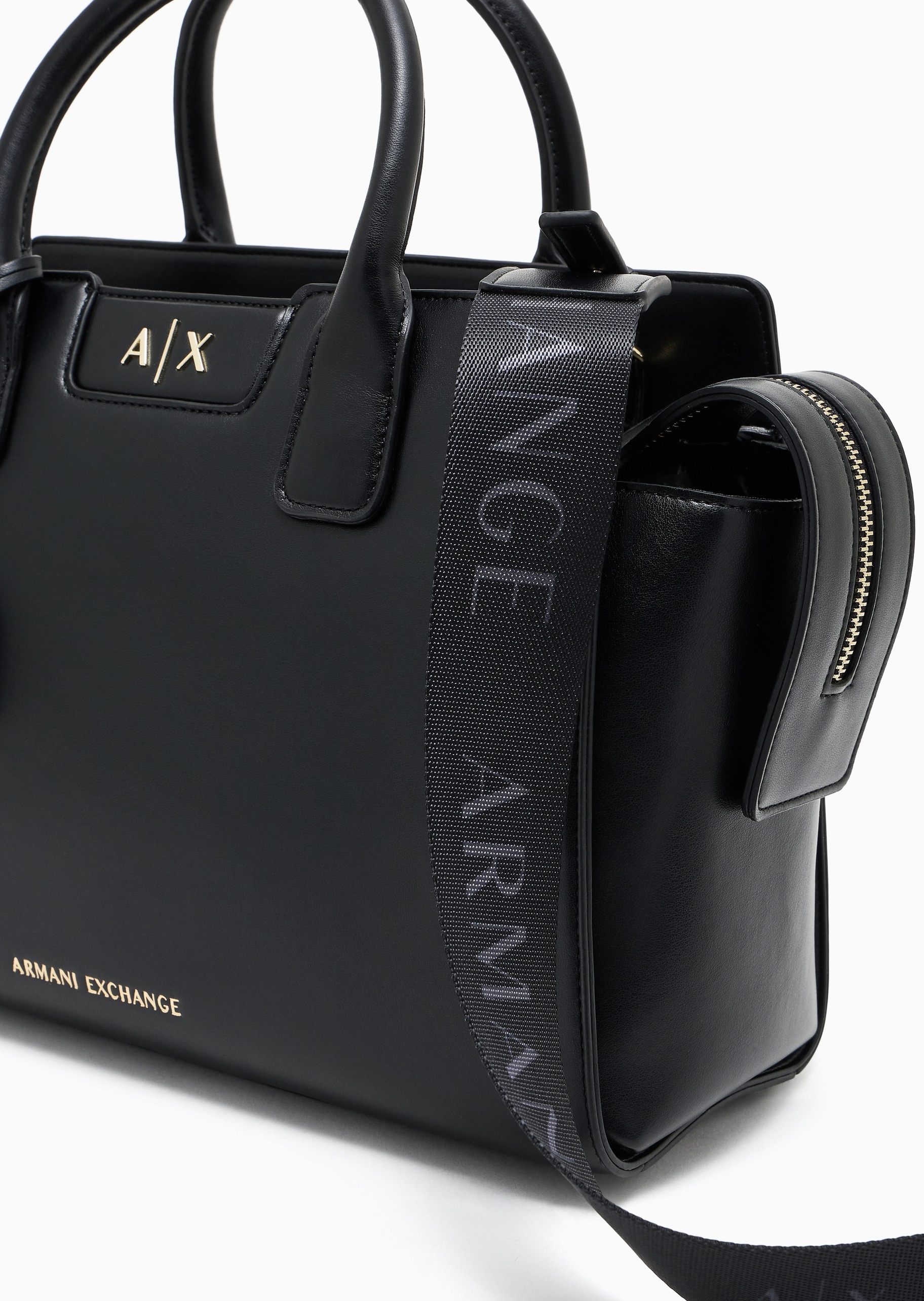 ARMANI EXCHANGE 女士拉链可拆肩带手提单肩斜挎托特包