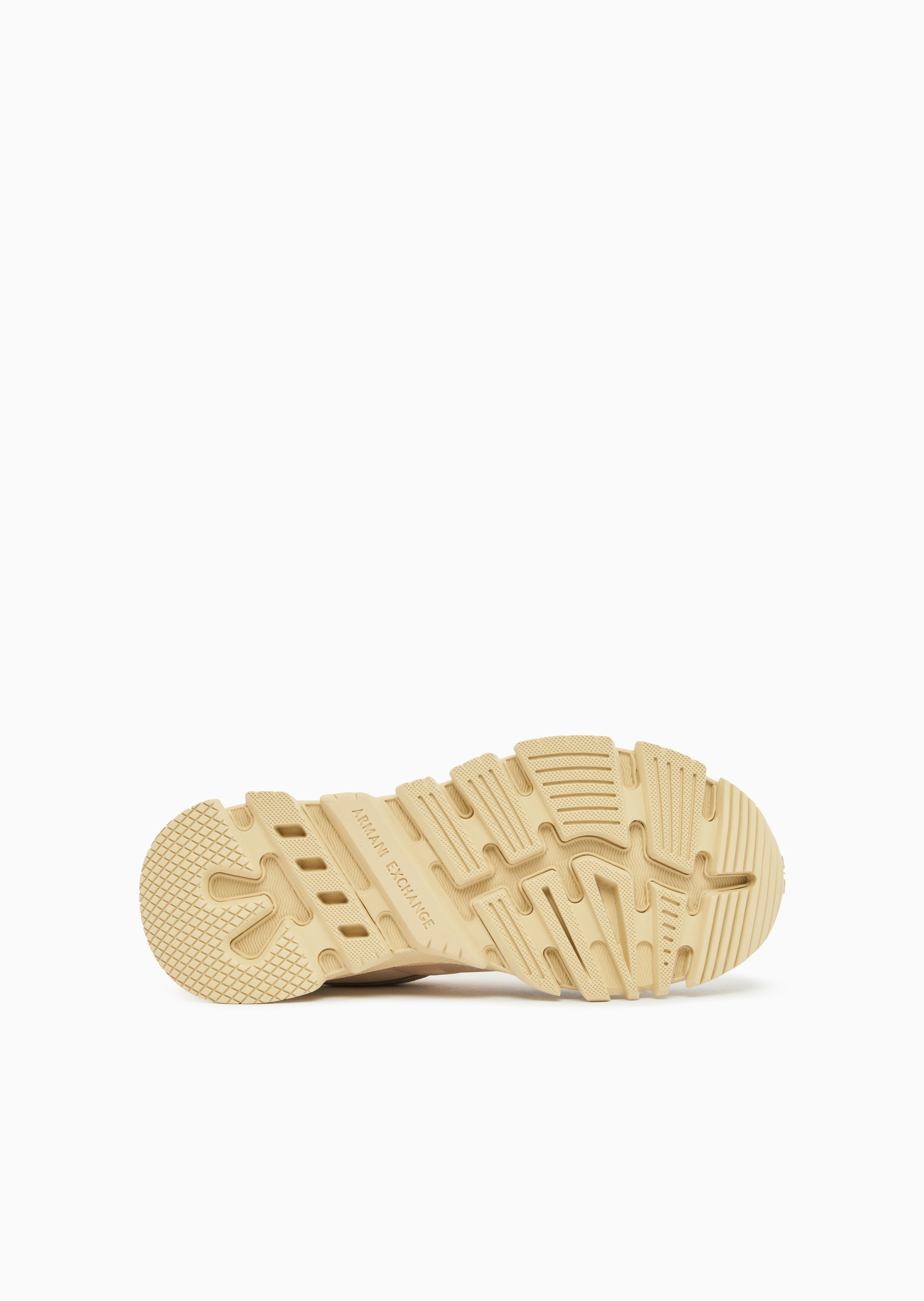 ARMANI EXCHANGE 男士系带低帮厚底网布休闲运动鞋