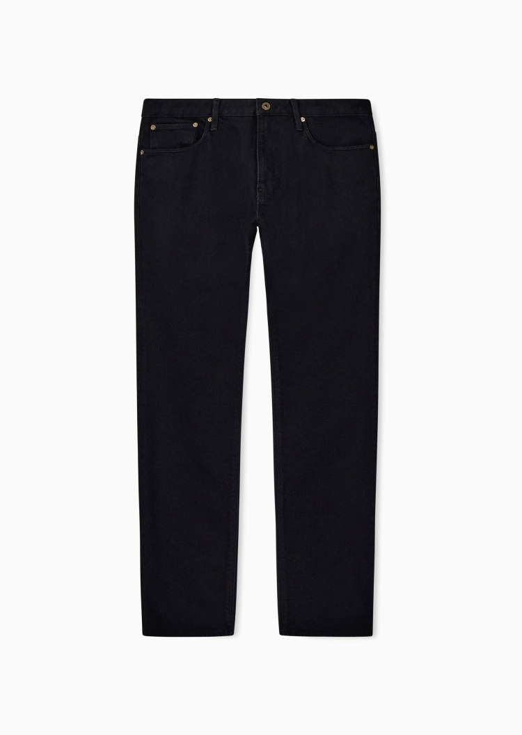 Emporio Armani 男士微弹修身低腰长款休闲牛仔裤