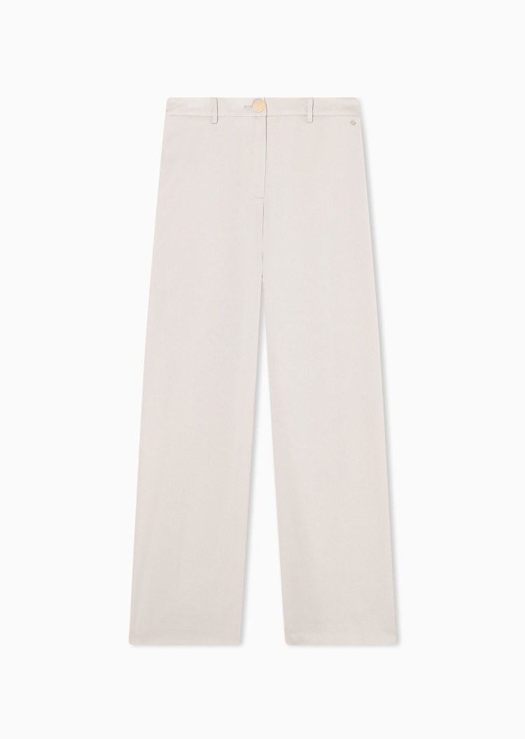 ARMANI EXCHANGE 女士宽松长款阔腿纯色优雅休闲裤