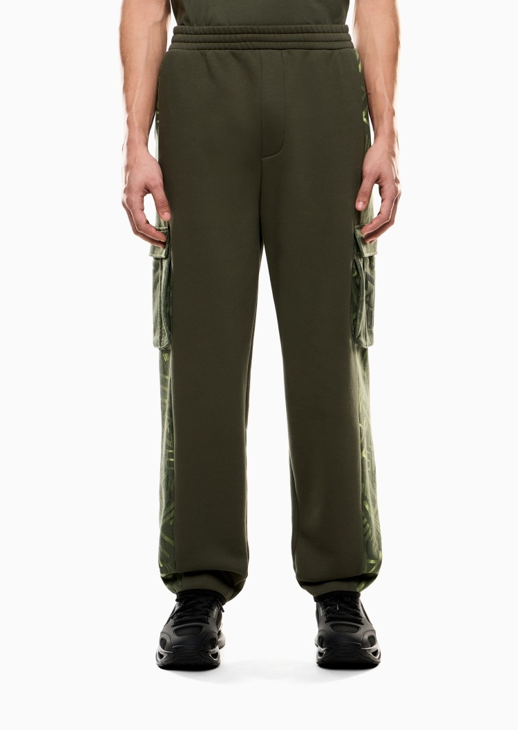 EA7 男士工装宽松户外健身训练运动卫裤