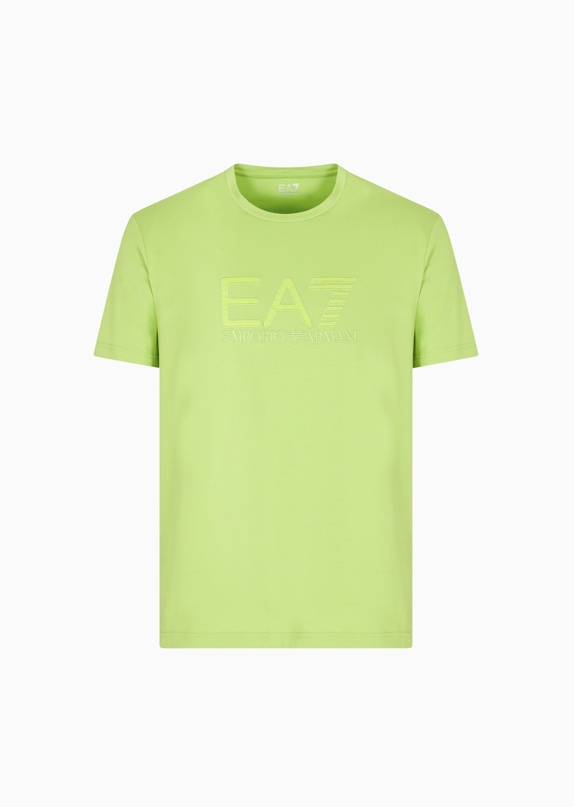 EA7 男士纯棉弹力合身短袖圆领运动T恤衫
