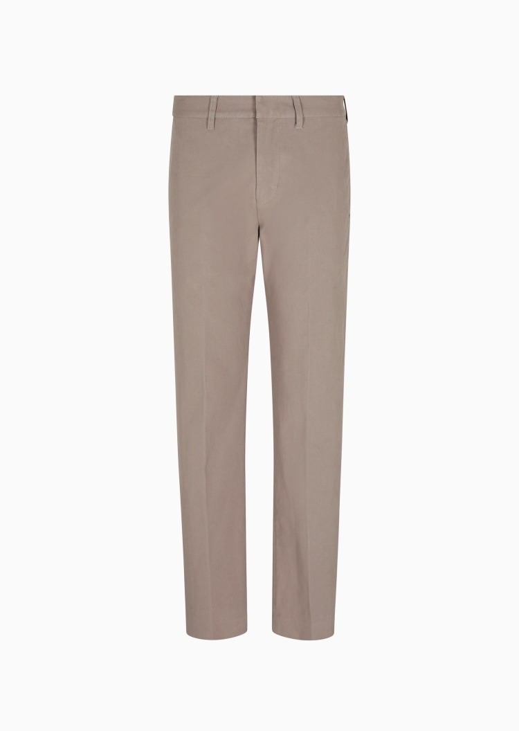 Emporio Armani 男士直筒商务cleanfit纯棉休闲裤