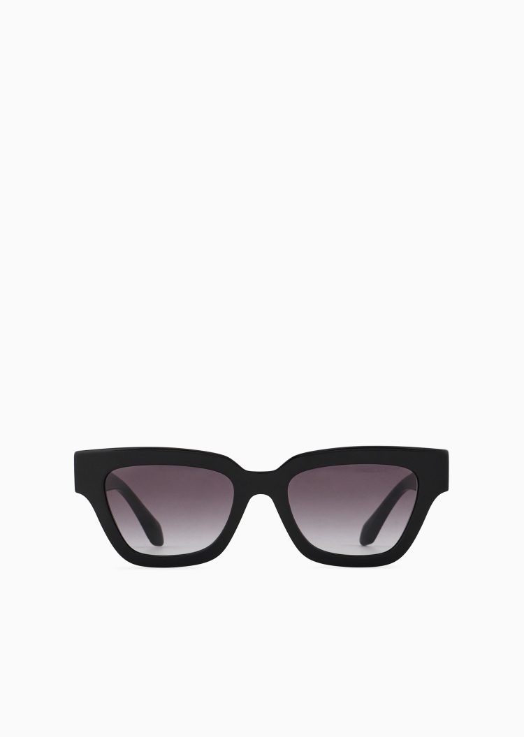 Giorgio Armani 女士猫眼形粗框镂空镜腿渐变镜片太阳眼镜