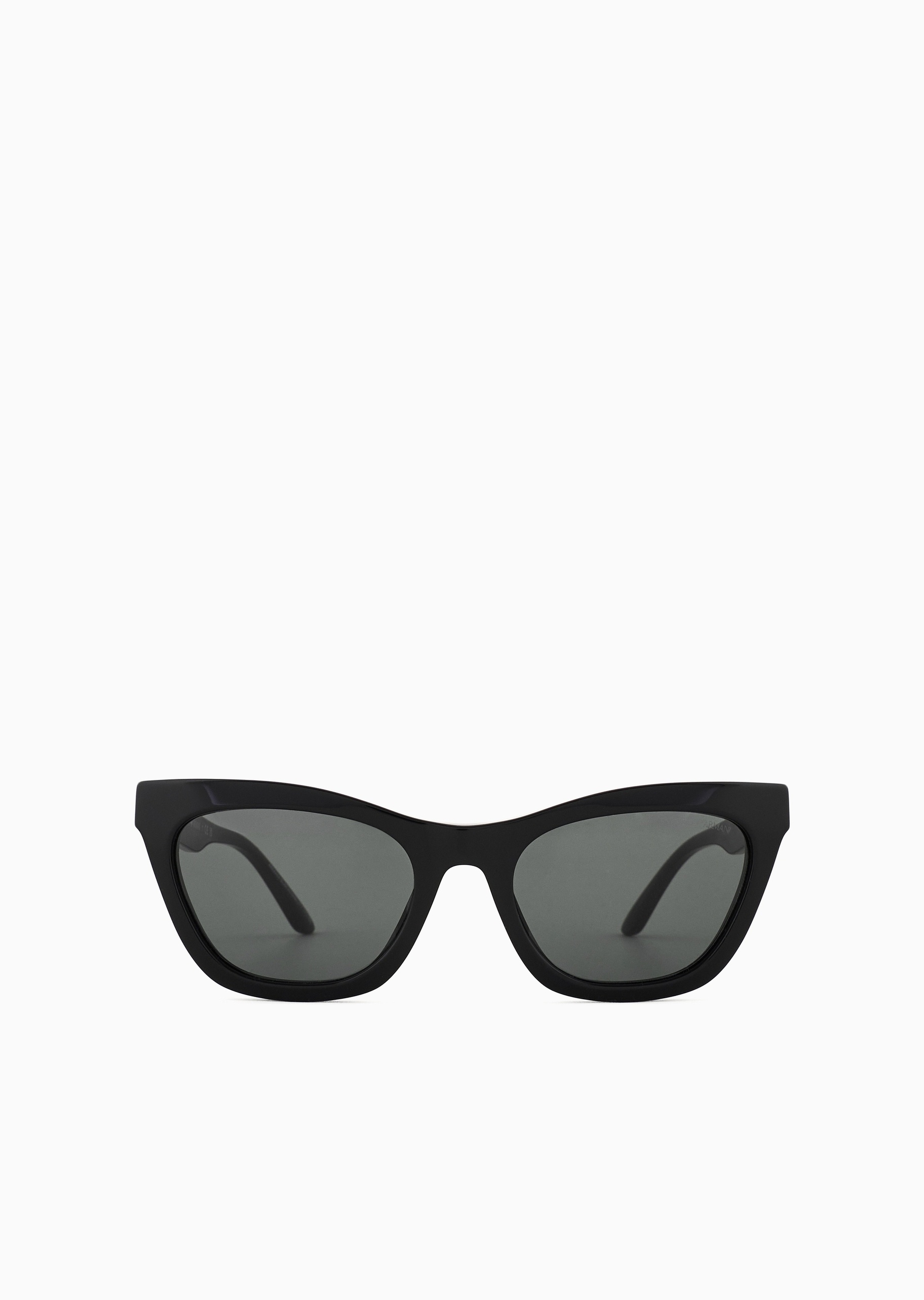 Emporio Armani 女士猫眼形粗框撞色鹰标复古太阳眼镜