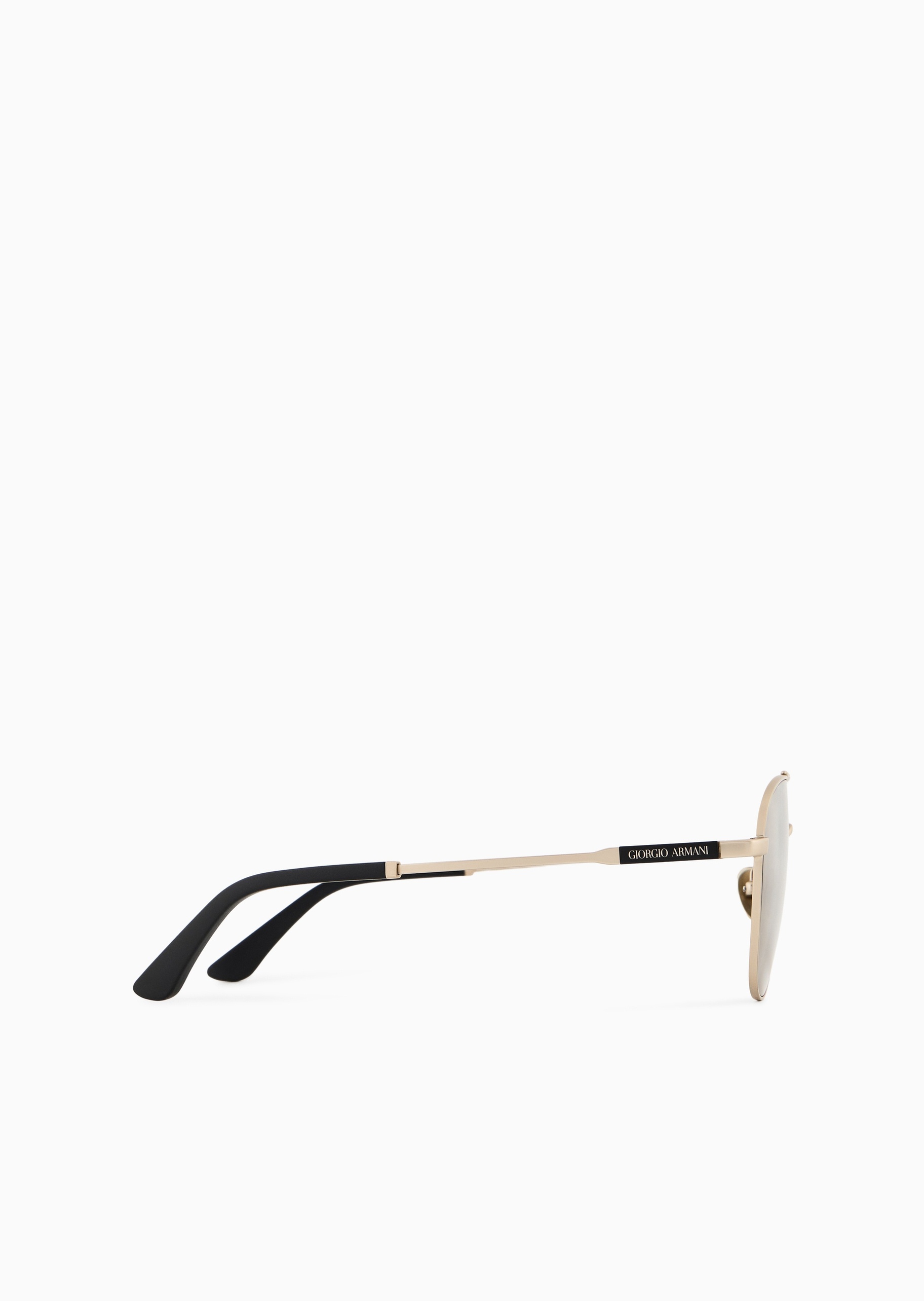 Giorgio Armani 男士方形双杠金属细框潮流太阳眼镜