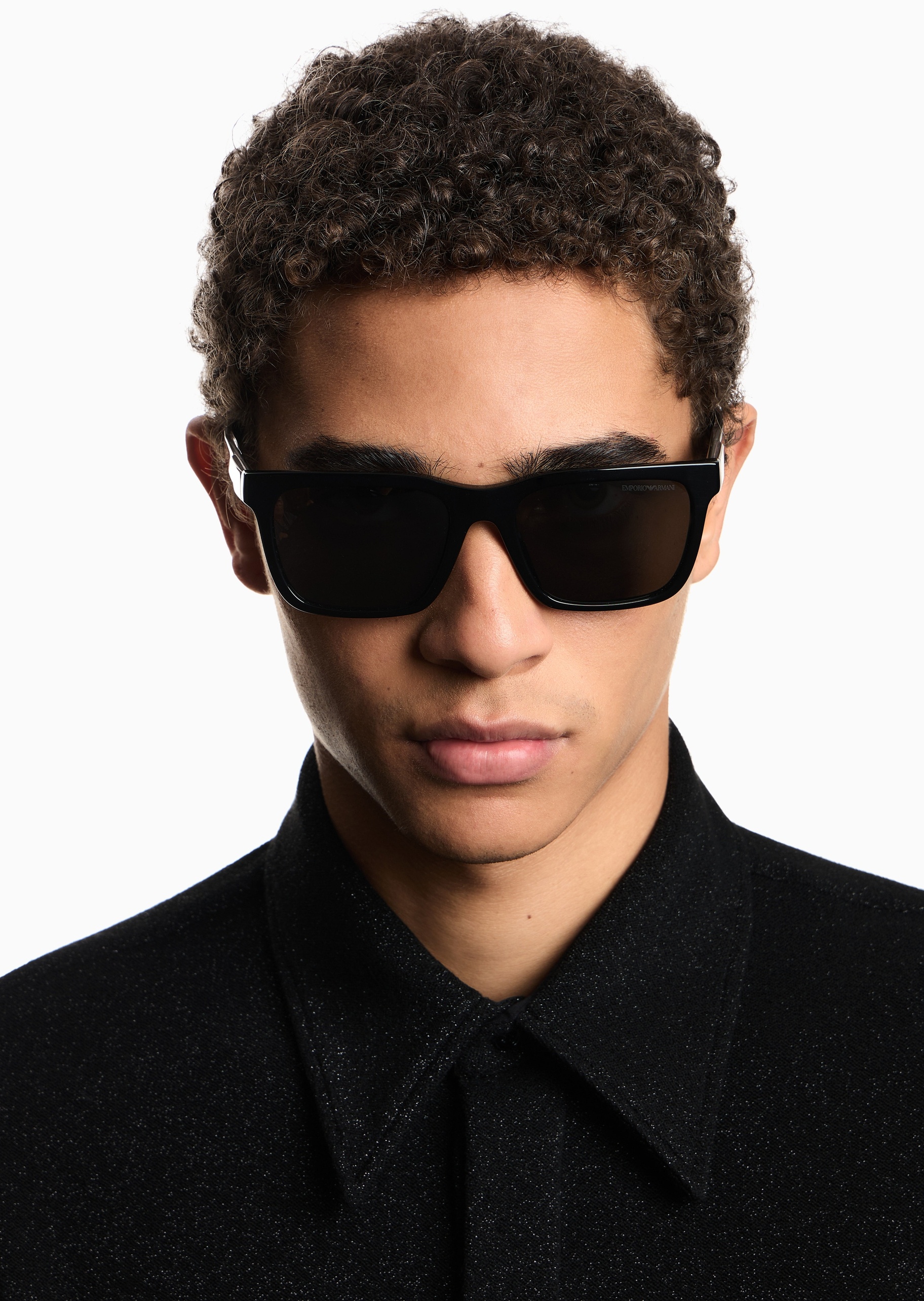 Emporio Armani 男士方形撞色镜腿简约休闲太阳眼镜