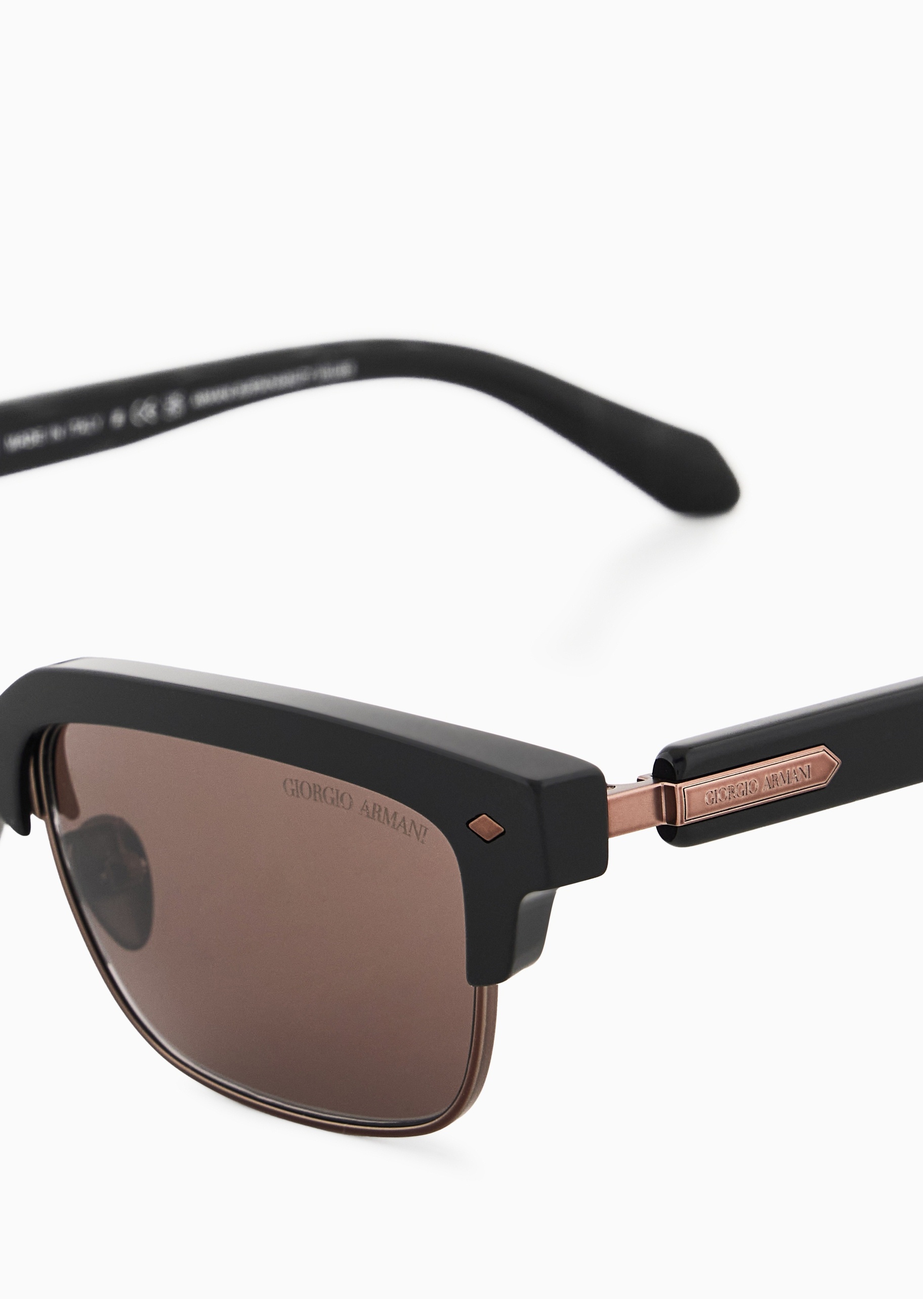 Giorgio Armani 男士半边矩形时尚潮流遮阳太阳眼镜