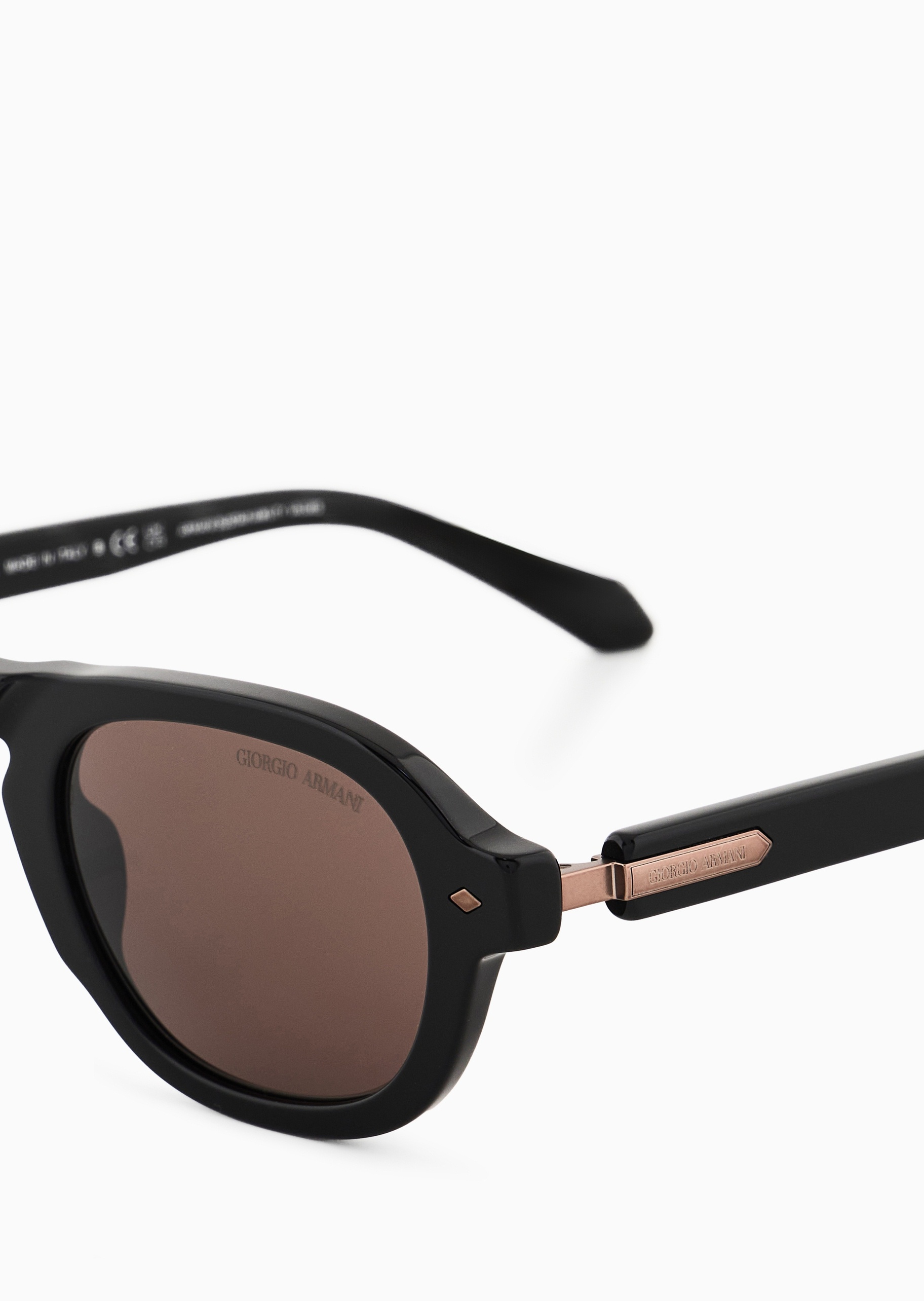 Giorgio Armani 男士枕形粗框复古简约时尚太阳眼镜